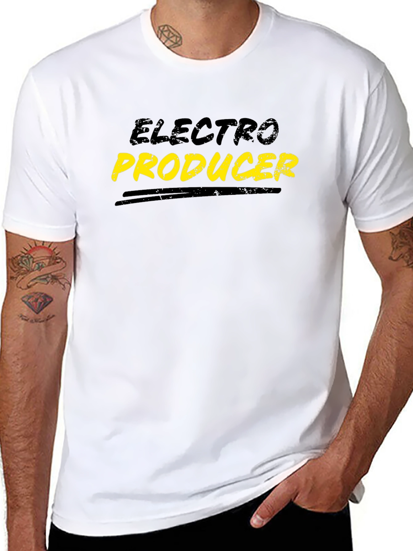 Electro Producer Graphic T-Shirt - Black