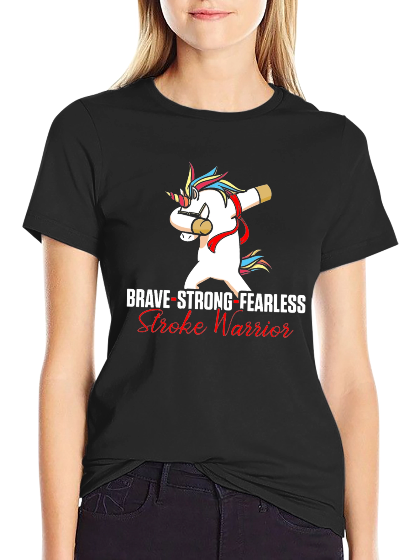 Brave Stroke Warrior Unicorn T-Shirt