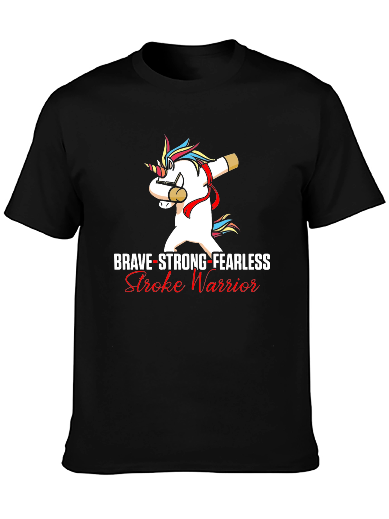 Brave Stroke Warrior Unicorn T-Shirt