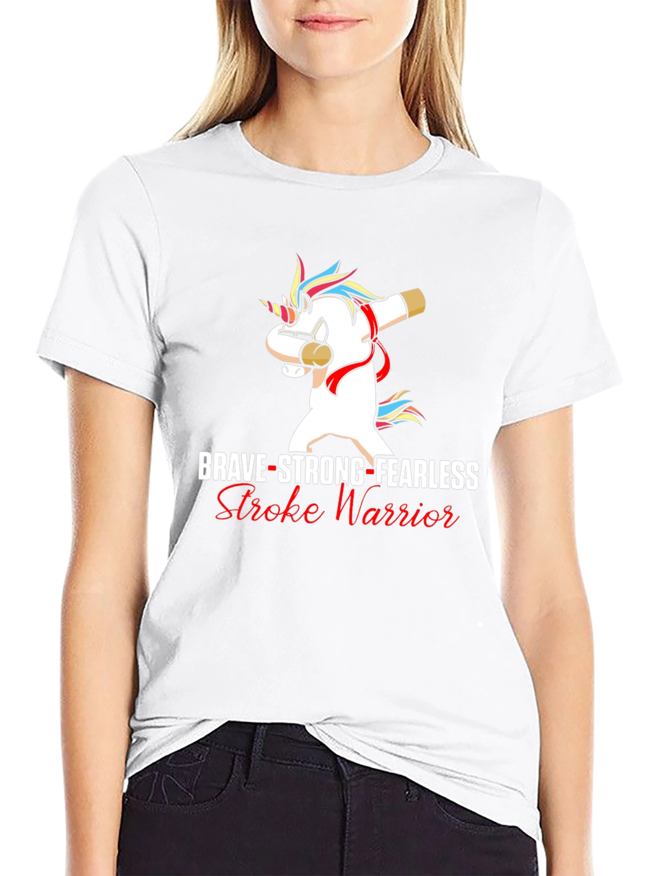 Brave Stroke Warrior Unicorn T-Shirt