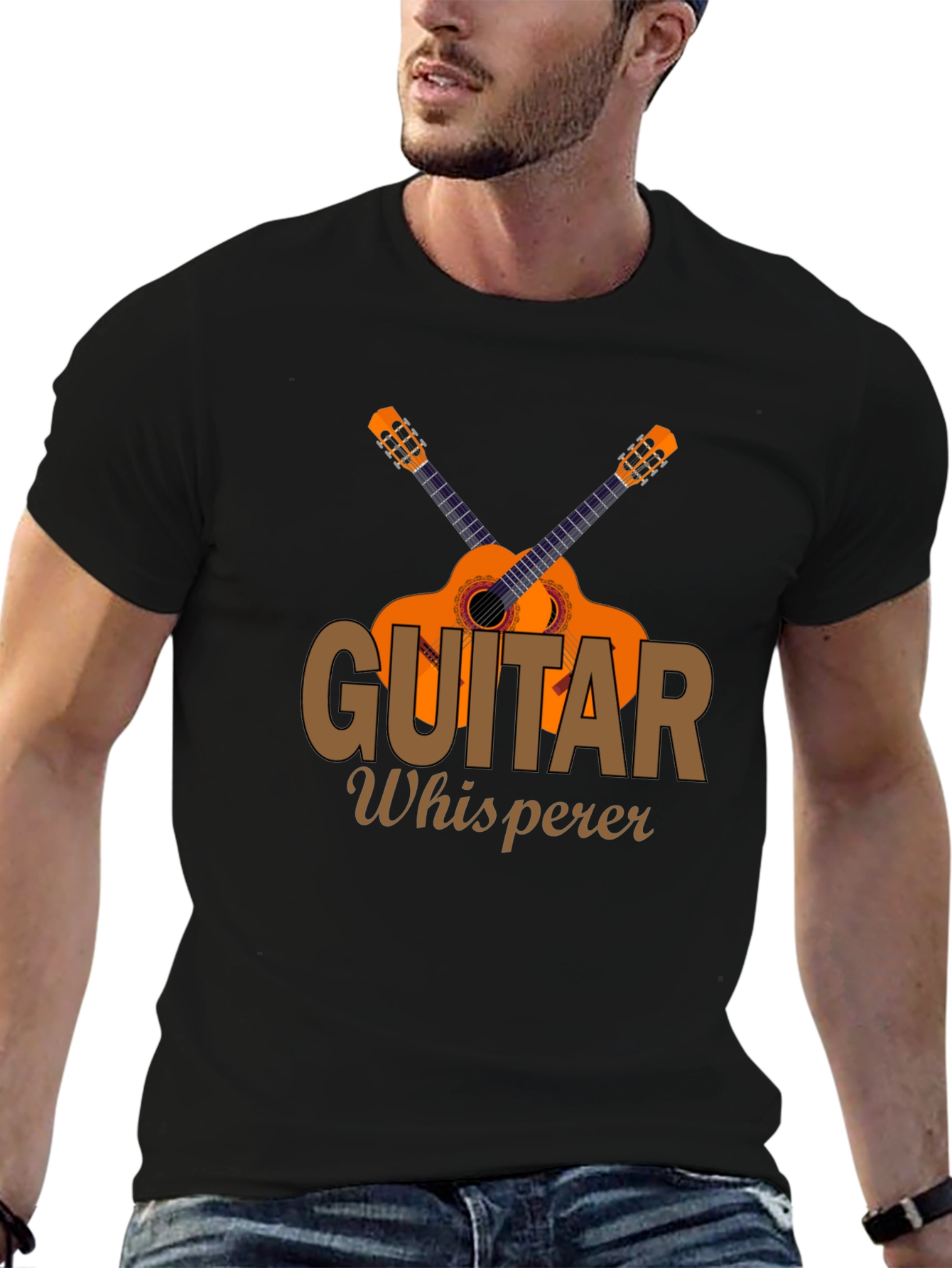 Guitar Whisperer Graphic T-Shirt Music Lover Tee