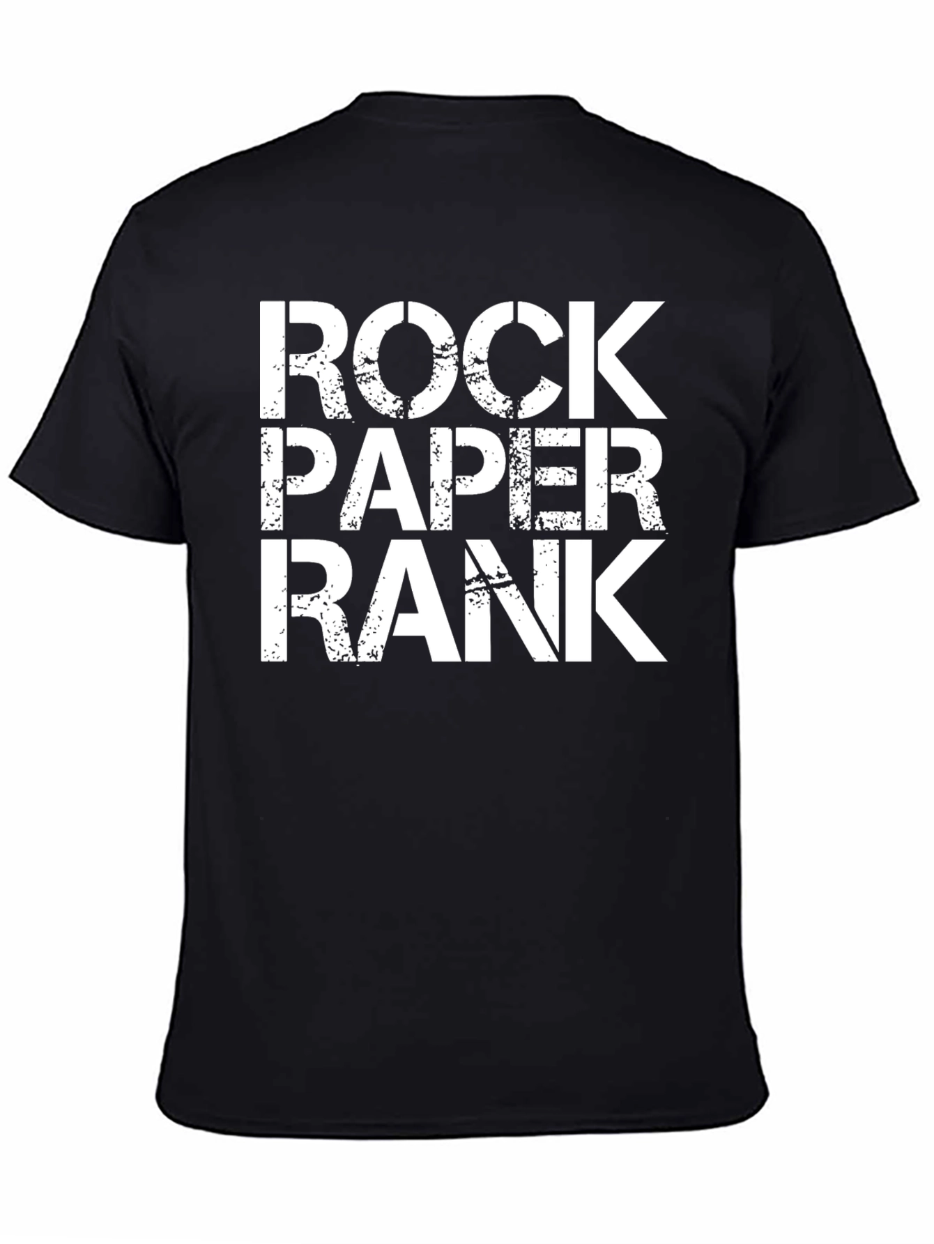 Rock Paper Rank Black T-Shirt