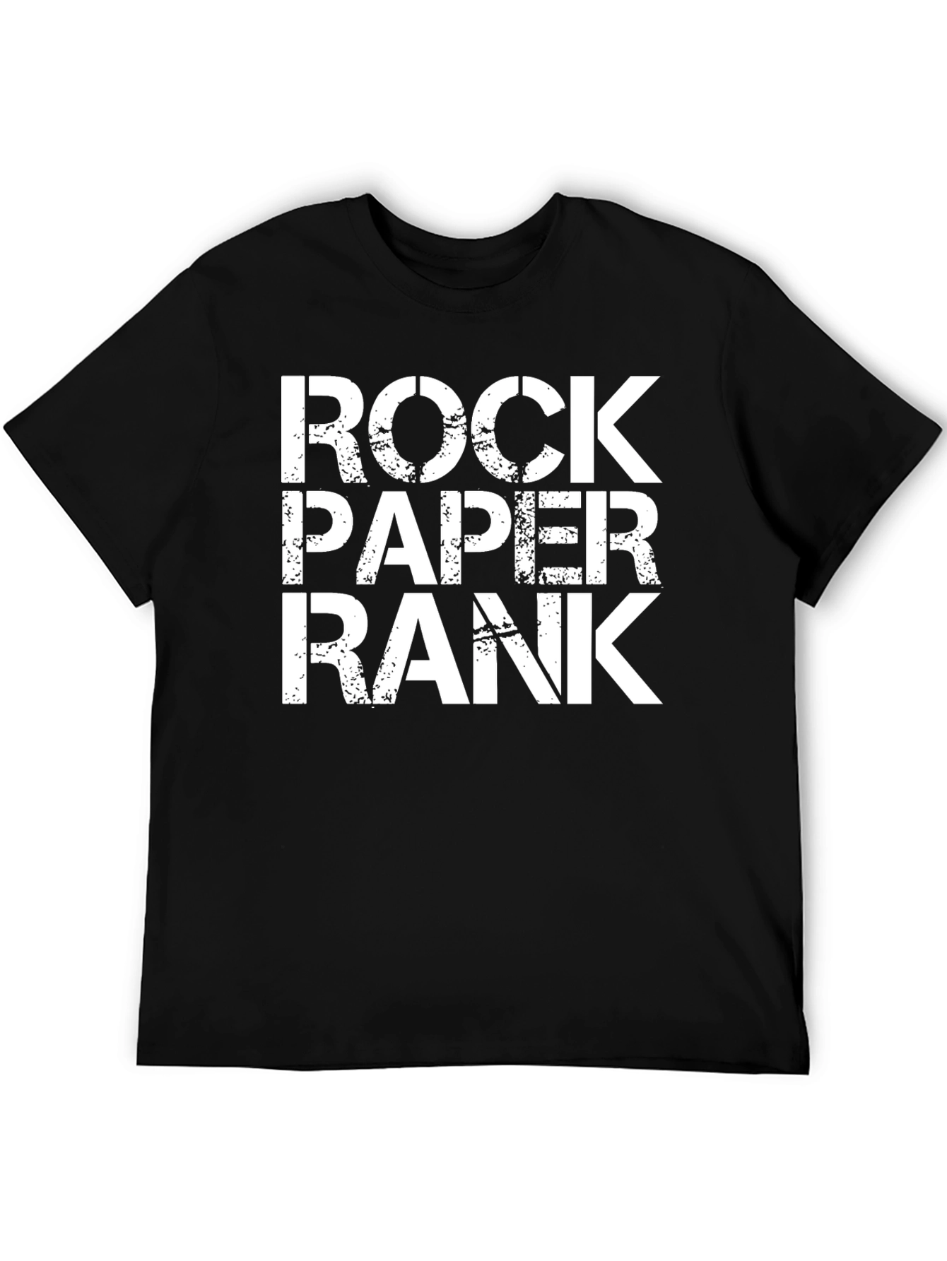 Rock Paper Rank Black T-Shirt