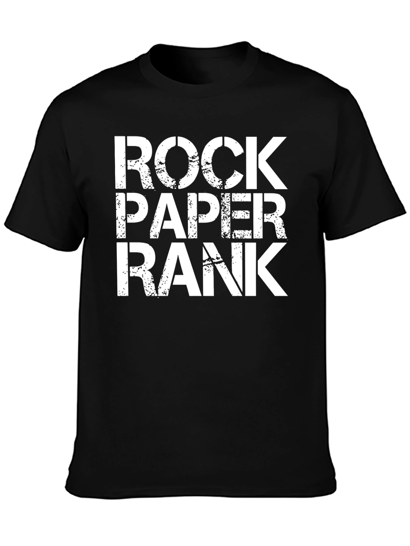 Rock Paper Rank Black T-Shirt