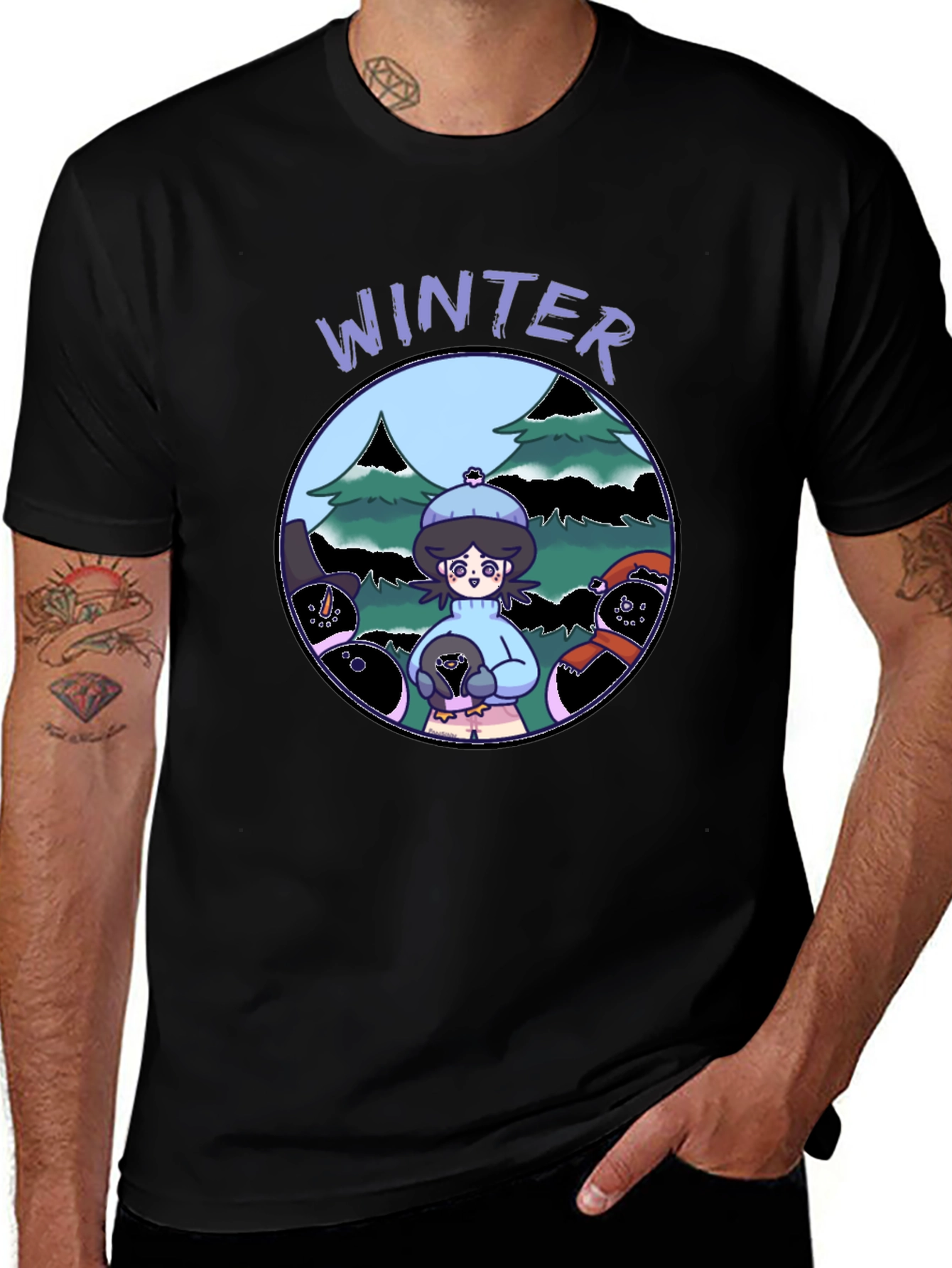 Winter Scene Graphic Tee
