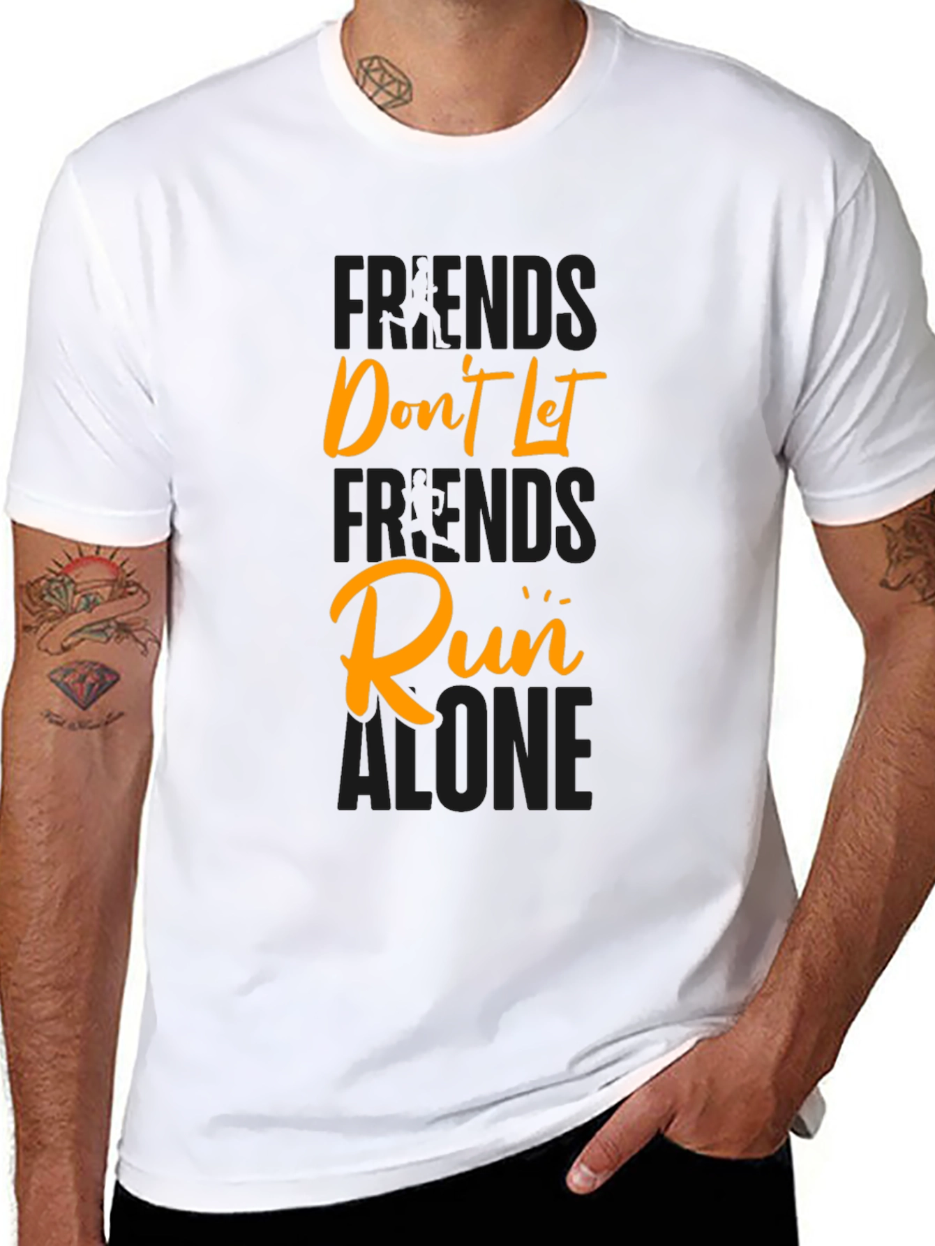 Friends Dont Let Friends Run Alone Graphic Tee