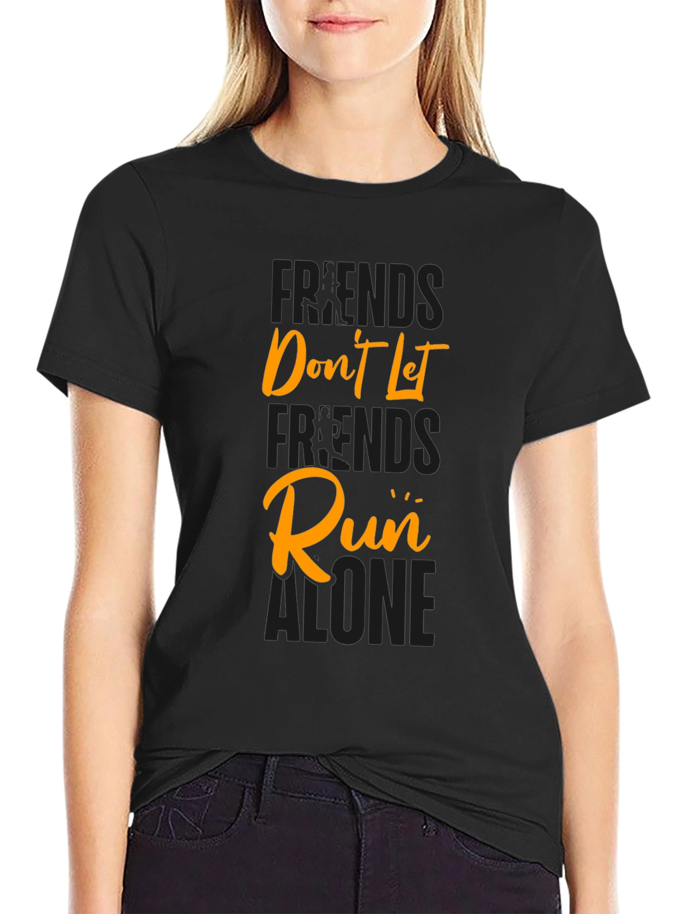 Friends Dont Let Friends Run Alone Graphic Tee