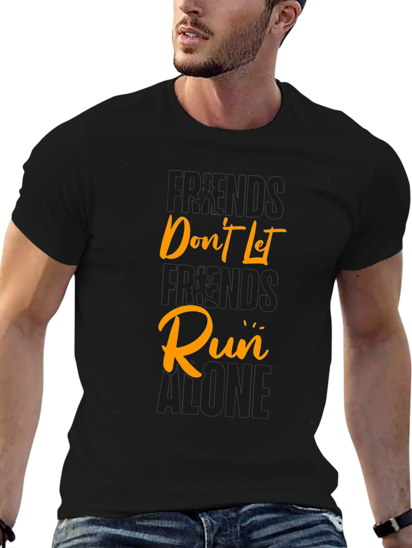 Friends Dont Let Friends Run Alone Graphic Tee
