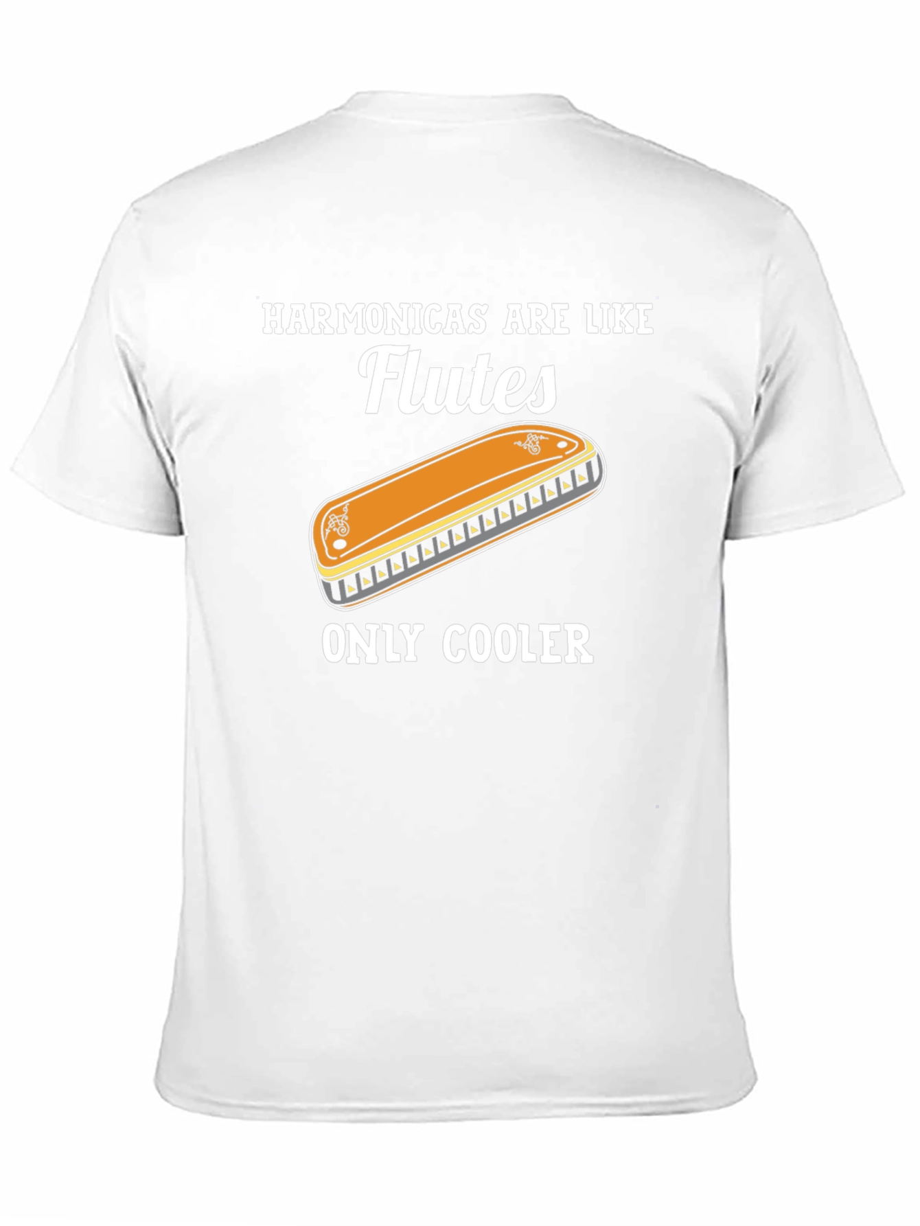 Harmonica T-Shirt: Flutes Only Cooler