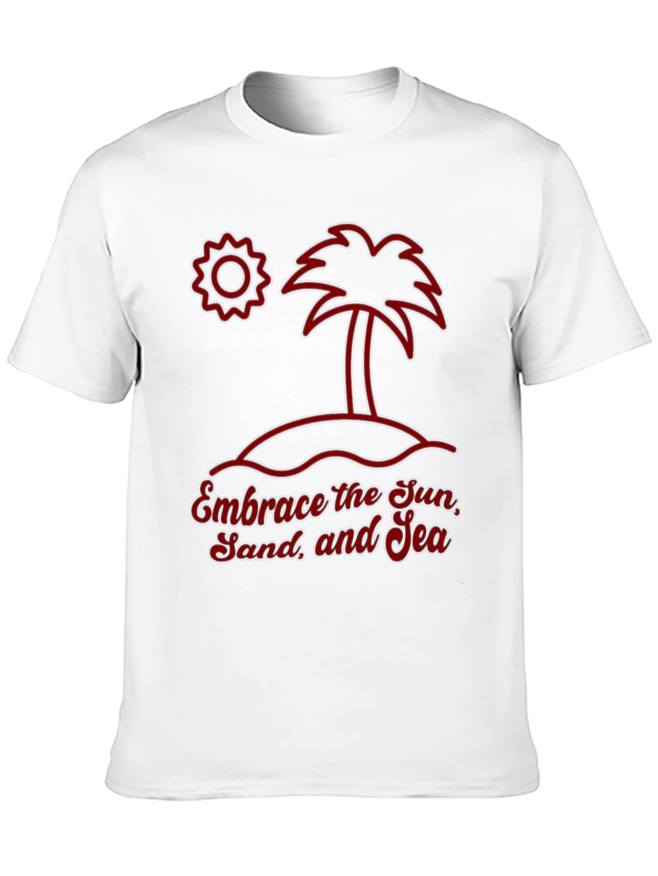 Embrace the Sun Sand and Sea Graphic T-Shirt