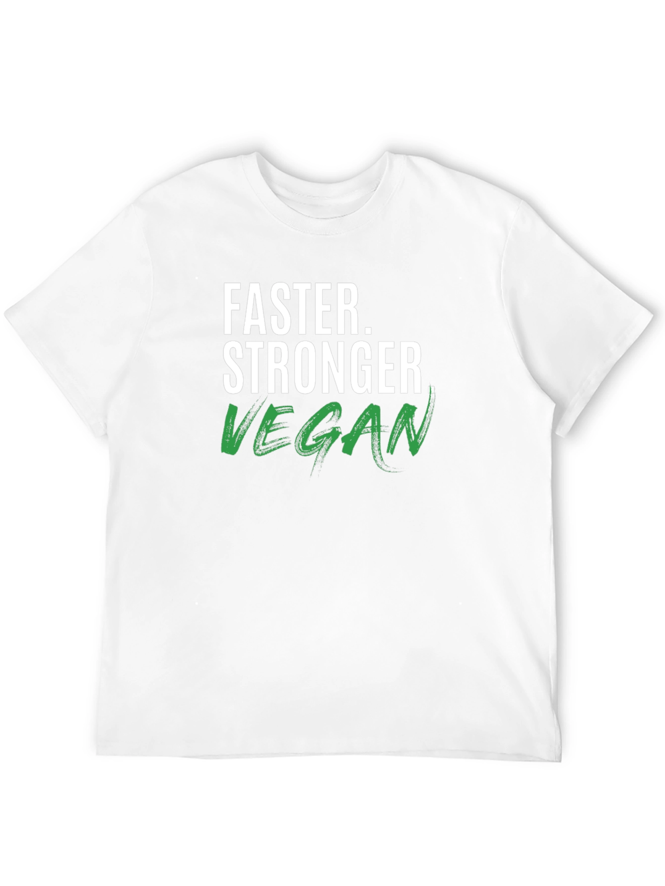 Vegan Stronger Faster T-Shirt - Black