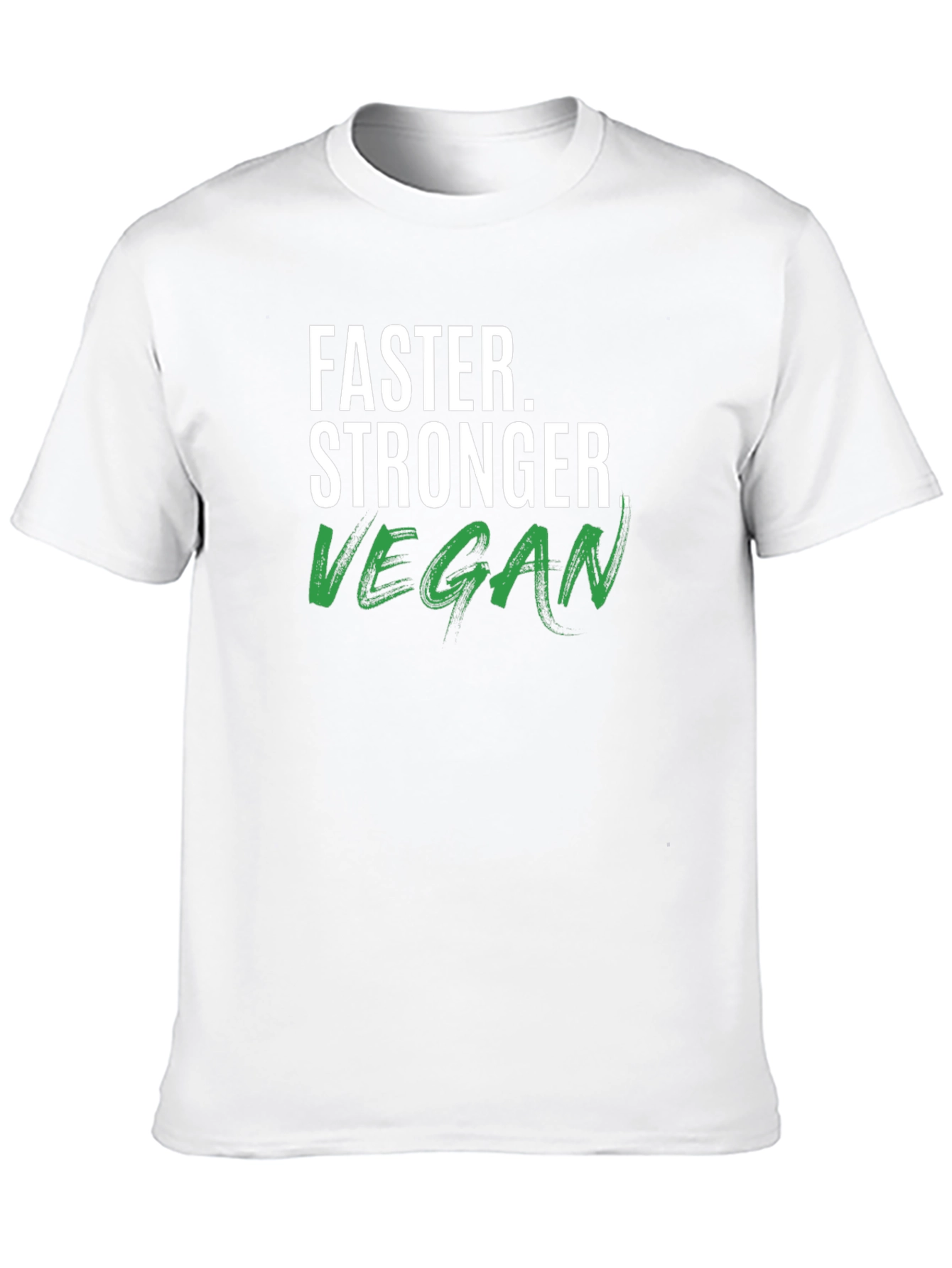 Vegan Stronger Faster T-Shirt - Black