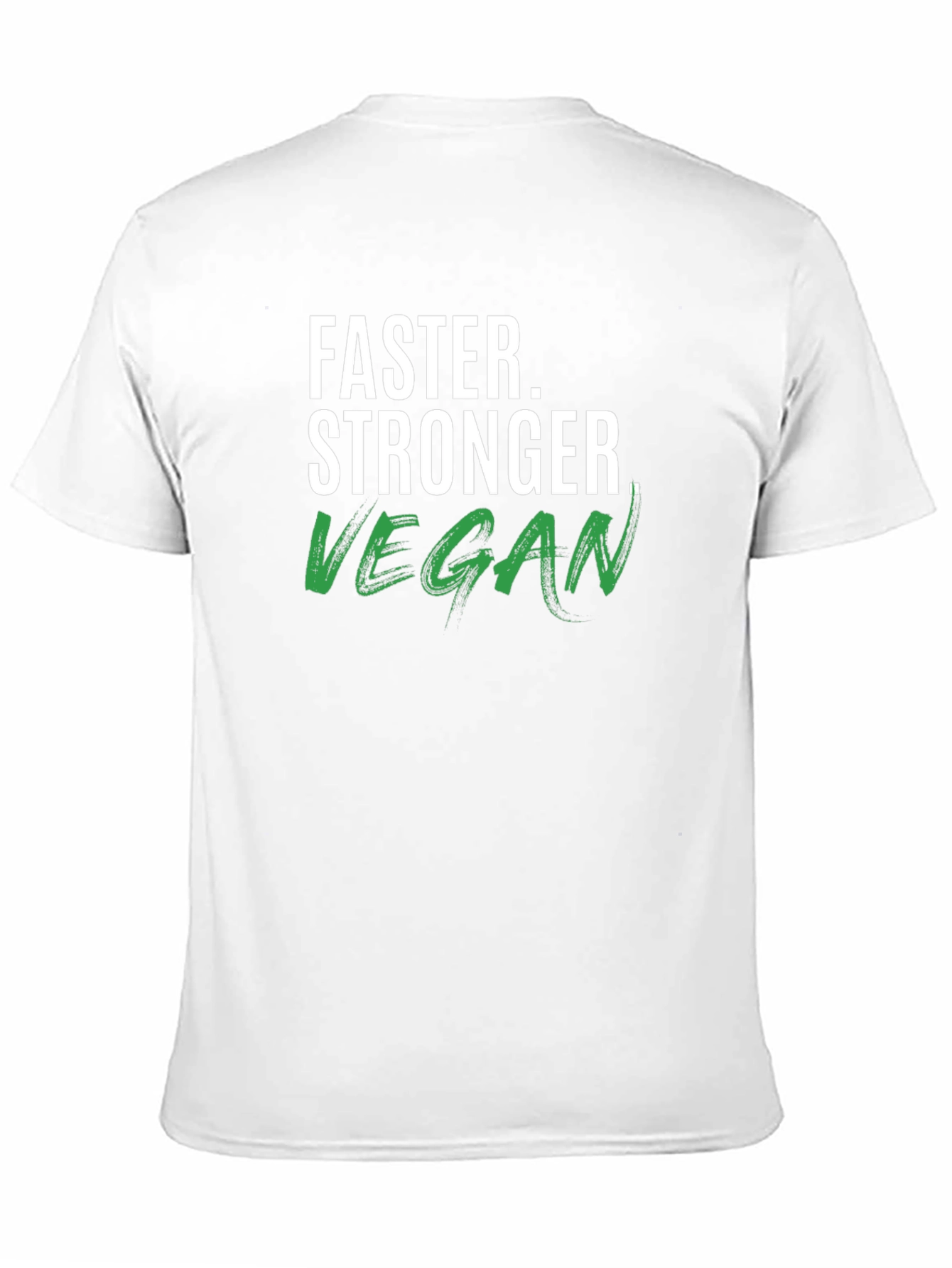 Vegan Stronger Faster T-Shirt - Black