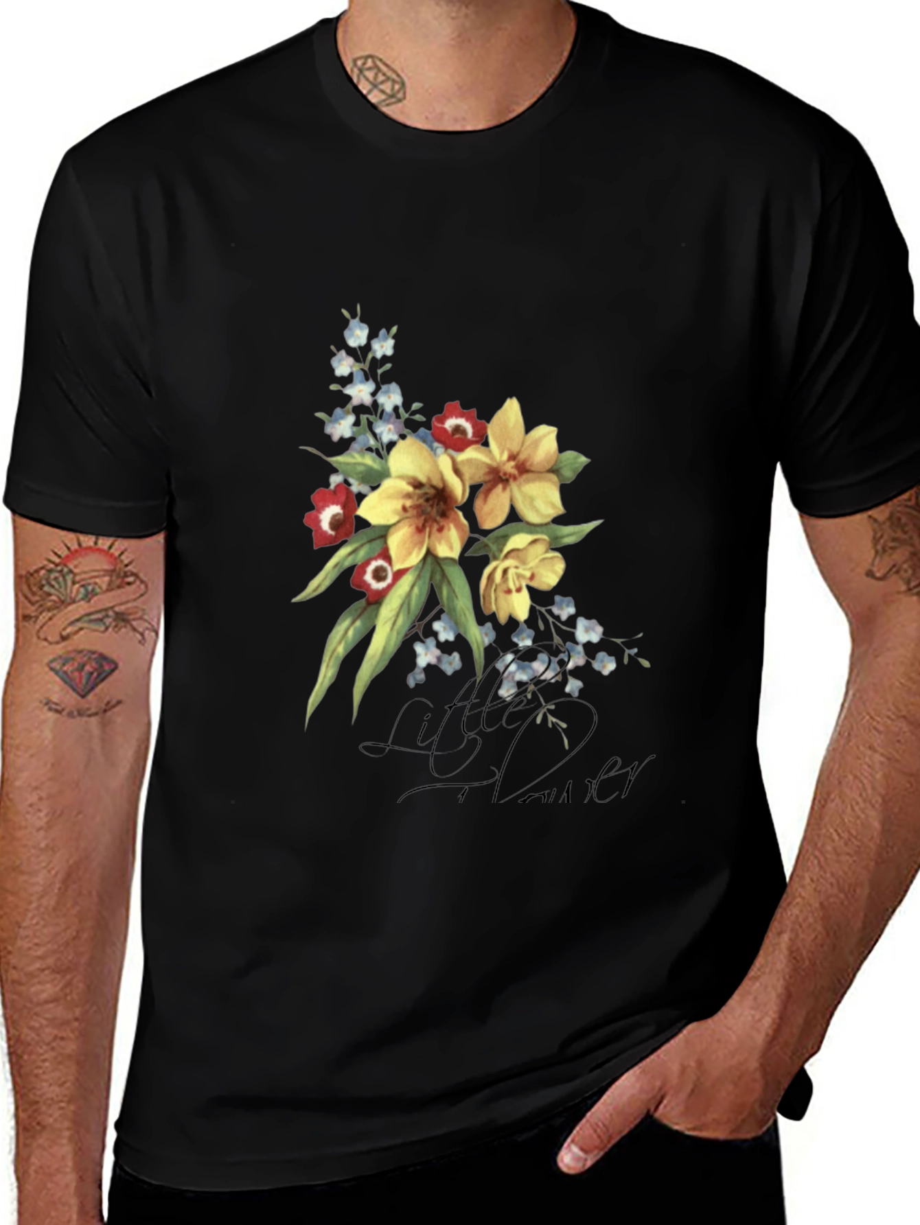 Floral Bouquet Graphic T-Shirt