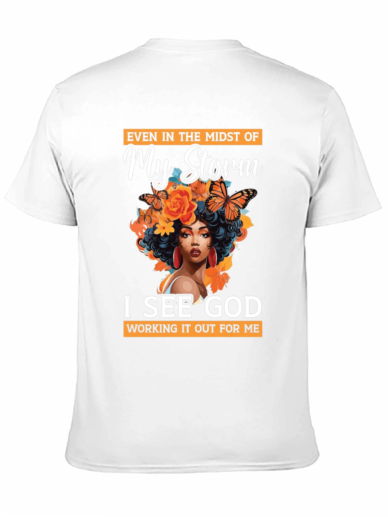 In My Storm I See God Black T-Shirt