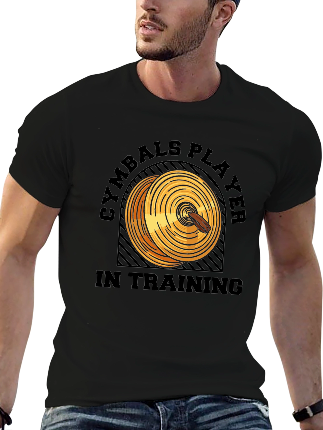 Cymbals Player in Training Graphic T-Shirt