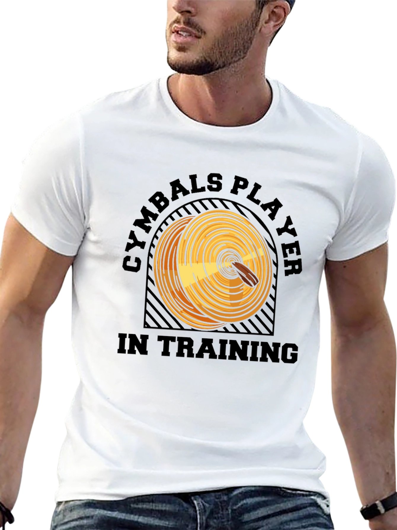 Cymbals Player in Training Graphic T-Shirt