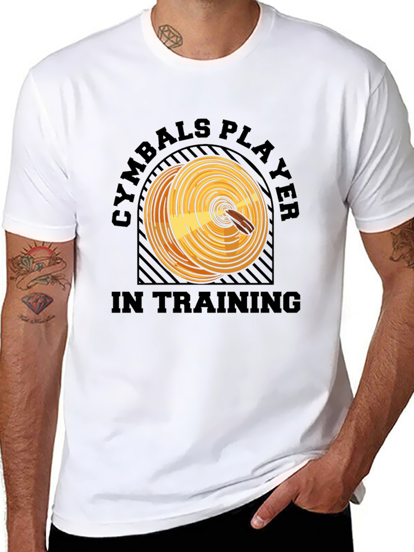 Cymbals Player in Training Graphic T-Shirt
