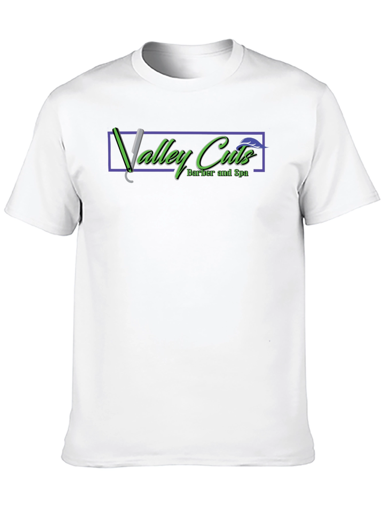 Valley Cuts Barber & Spa Black Graphic T-Shirt