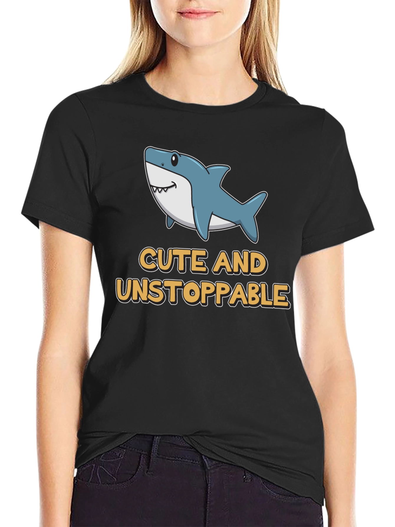 Cute Shark Graphic Tee - Unstoppable Style