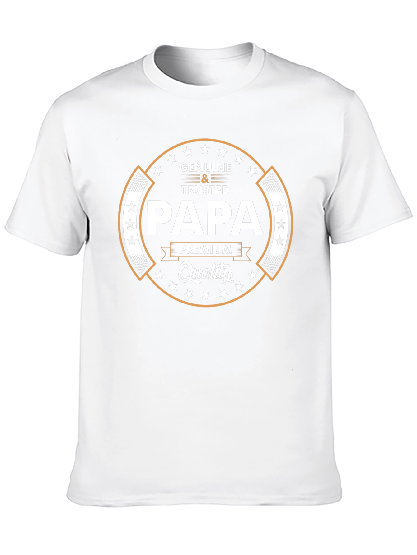 Genuine & Trusted Papa Premium Quality Black T-Shirt