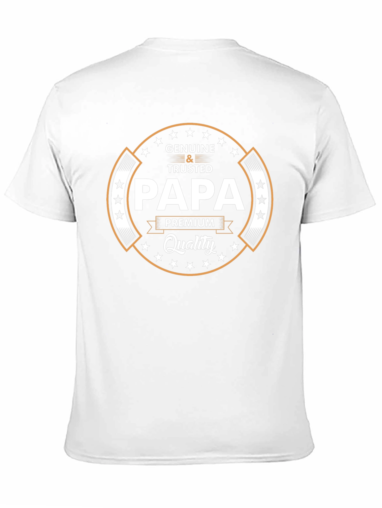 Genuine & Trusted Papa Premium Quality Black T-Shirt