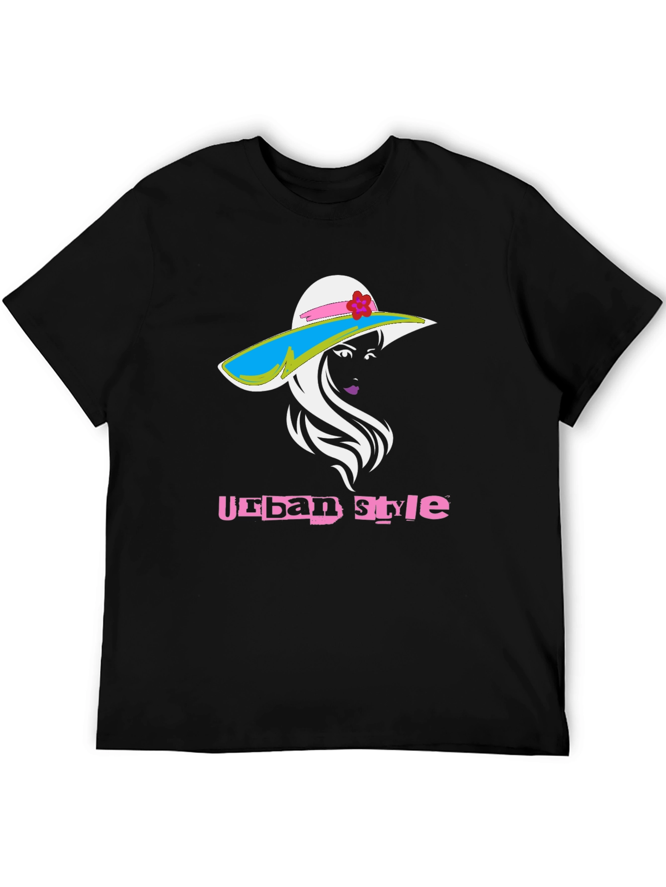 Urban Style Graphic Tee - Fashionable Womens Hat Design