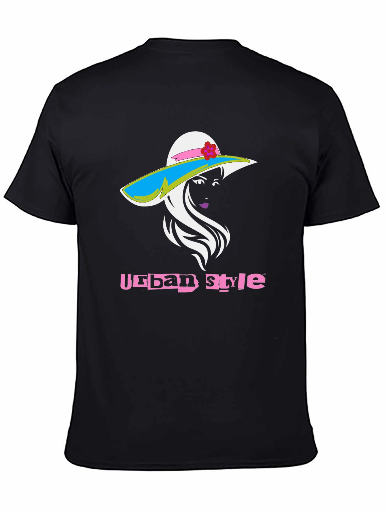 Urban Style Graphic Tee - Fashionable Womens Hat Design