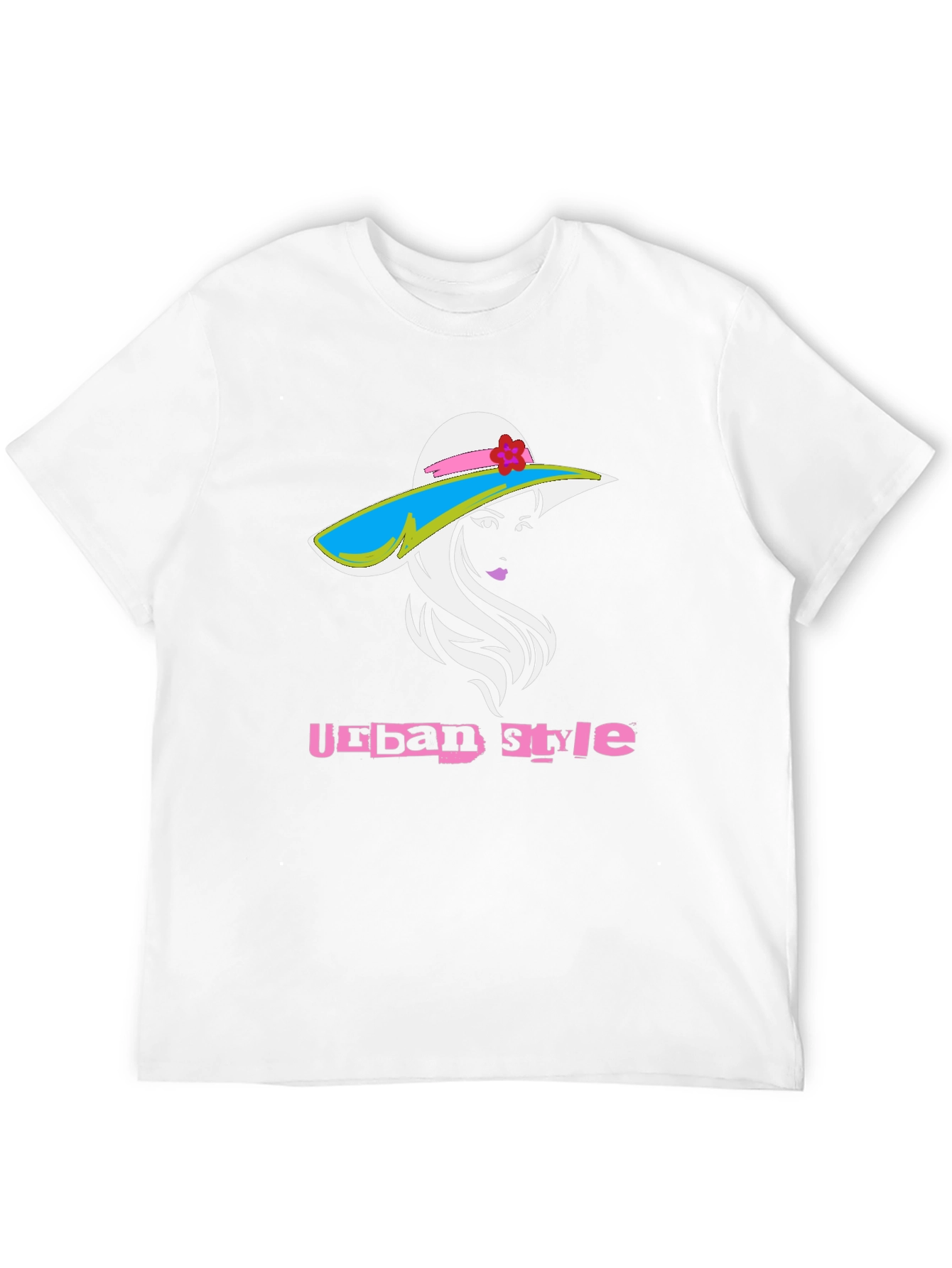 Urban Style Graphic Tee - Fashionable Womens Hat Design