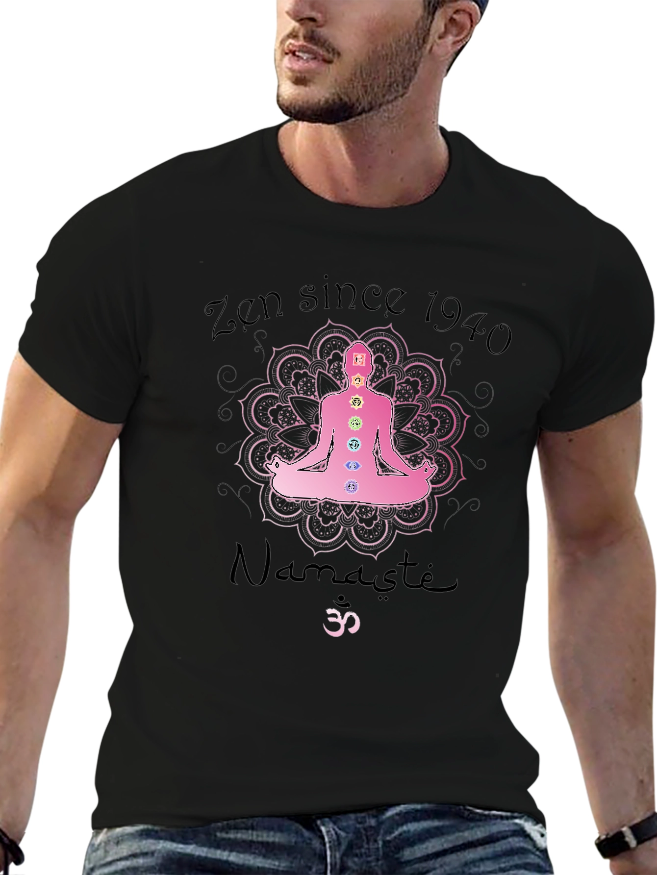 Zen Since 1940 Black Yoga T-Shirt