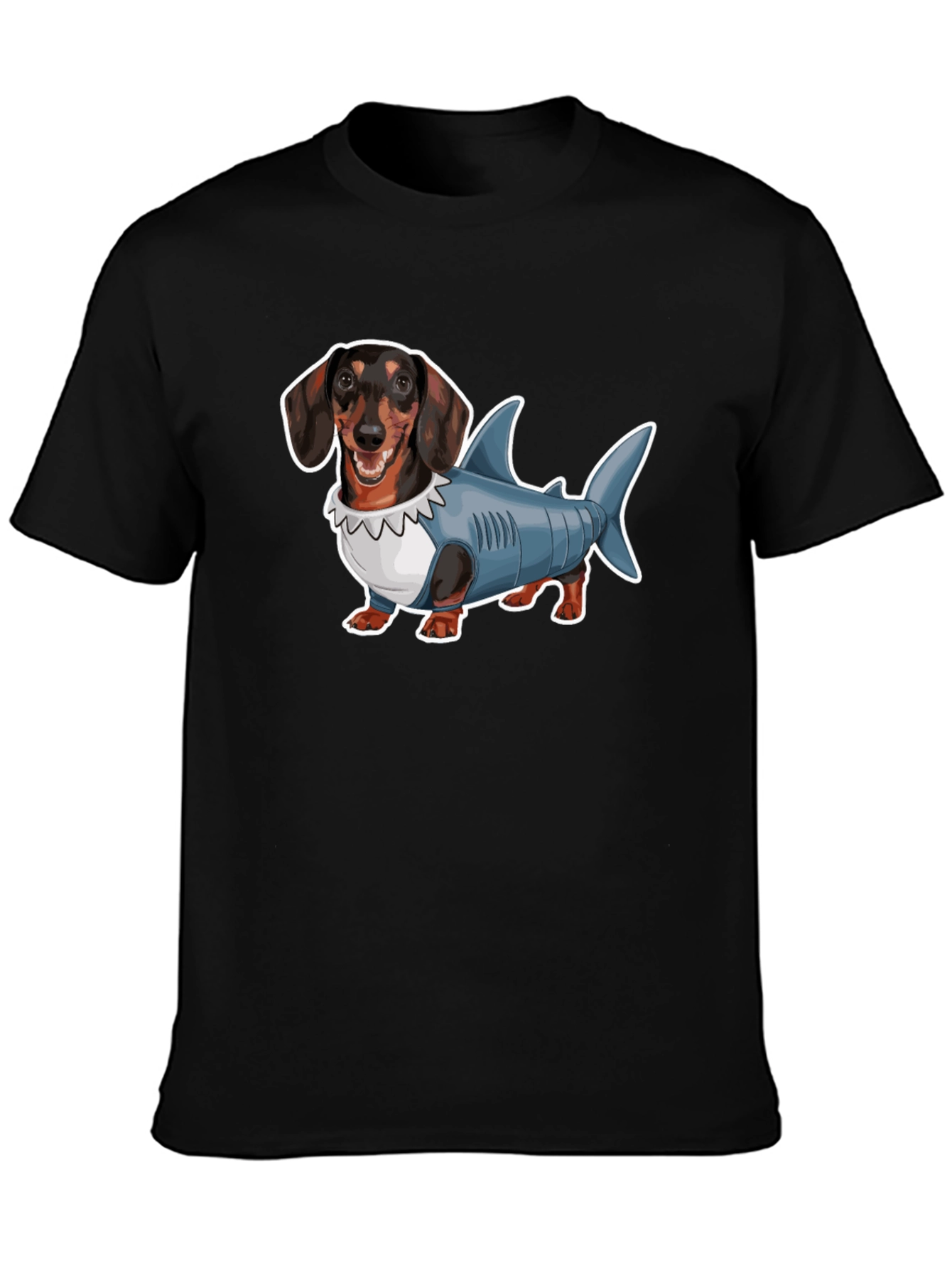 Dachshund Shark Costume Graphic Tee