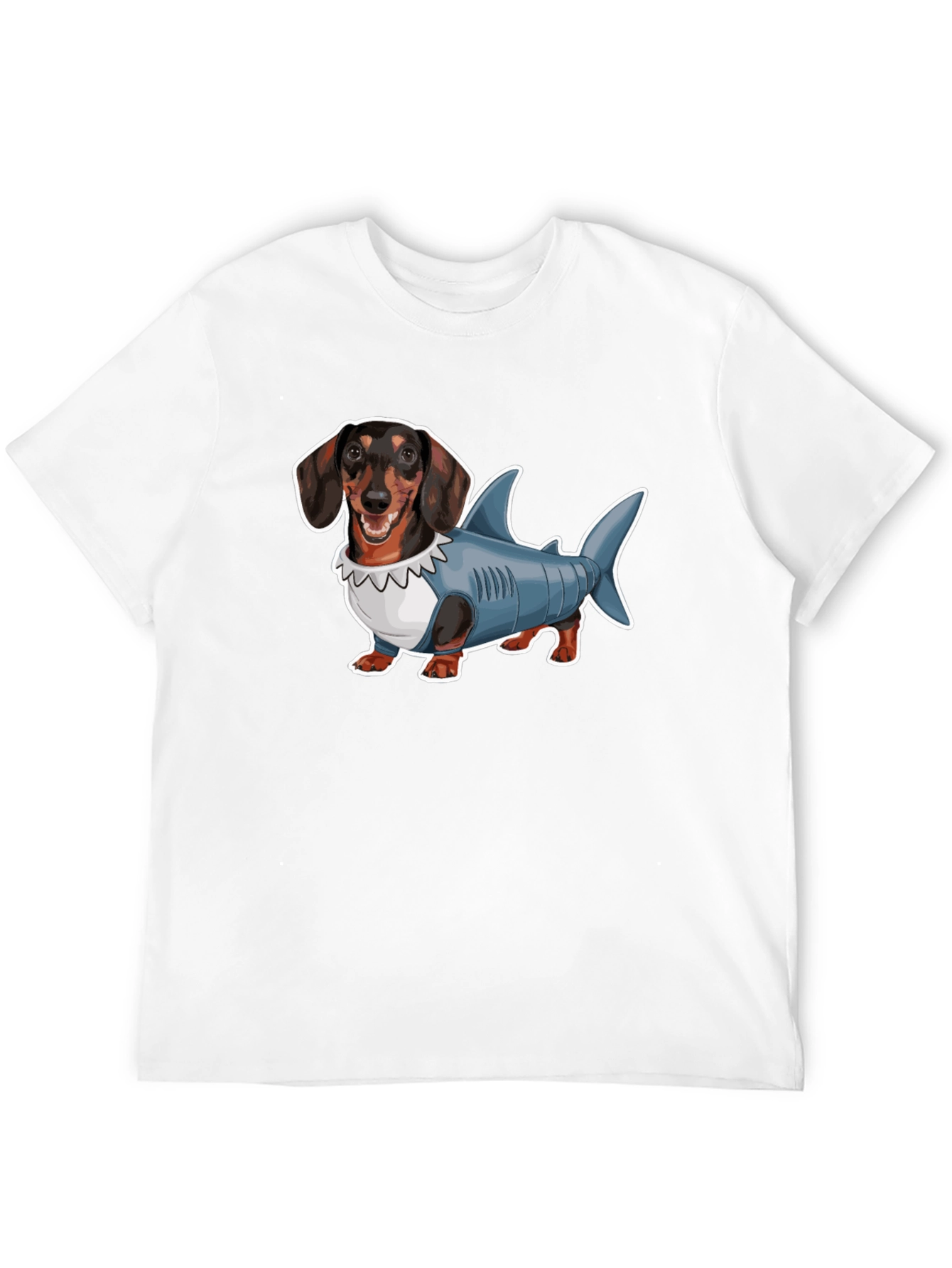 Dachshund Shark Costume Graphic Tee
