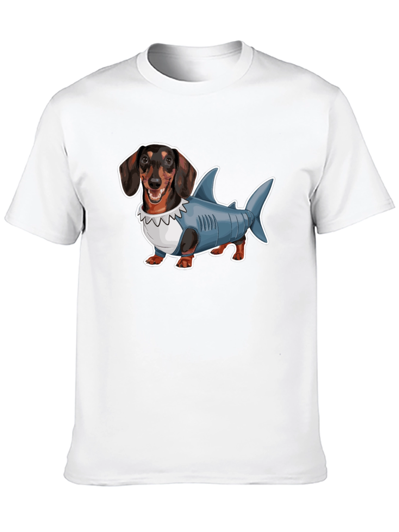 Dachshund Shark Costume Graphic Tee