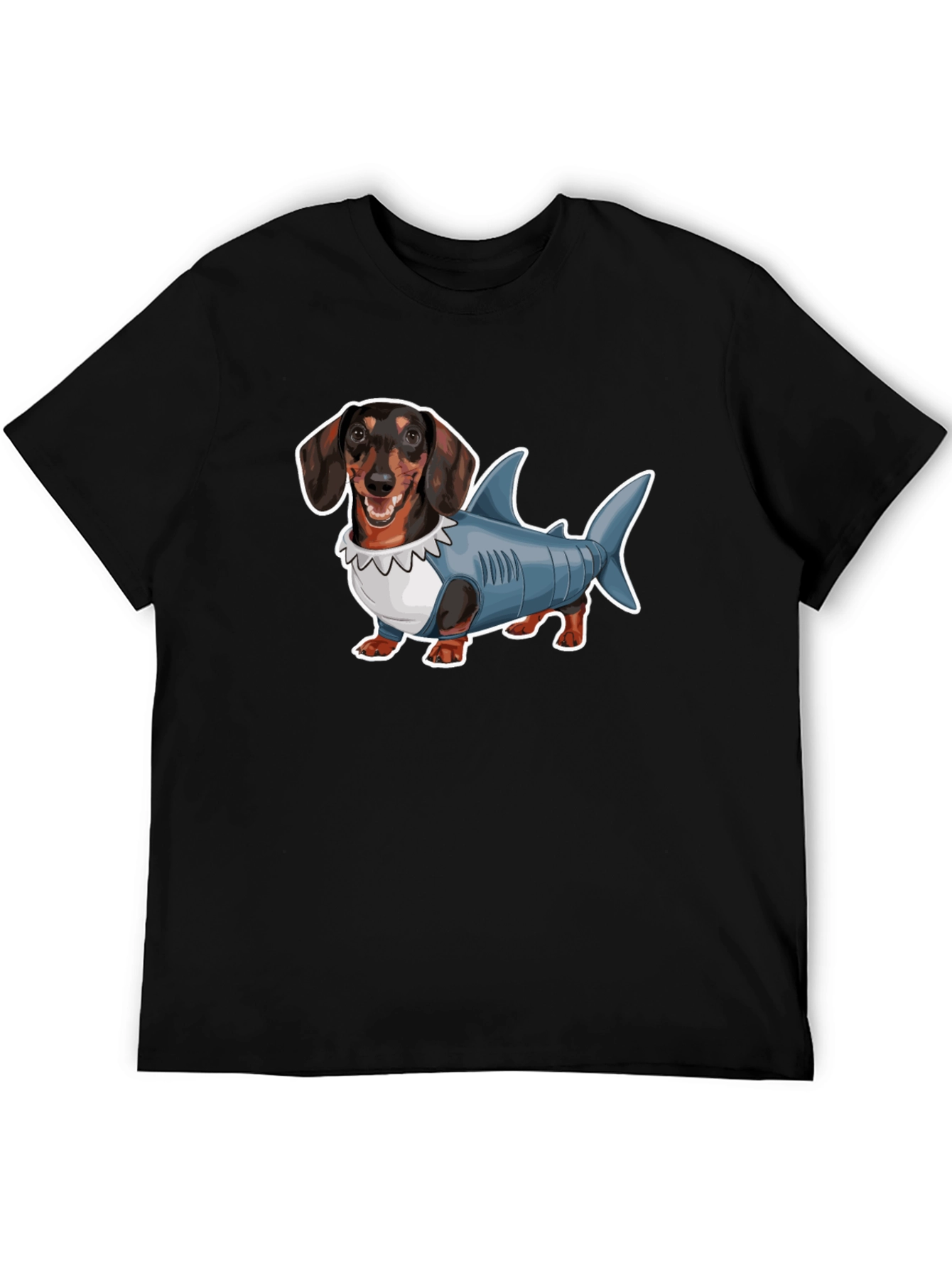 Dachshund Shark Costume Graphic Tee