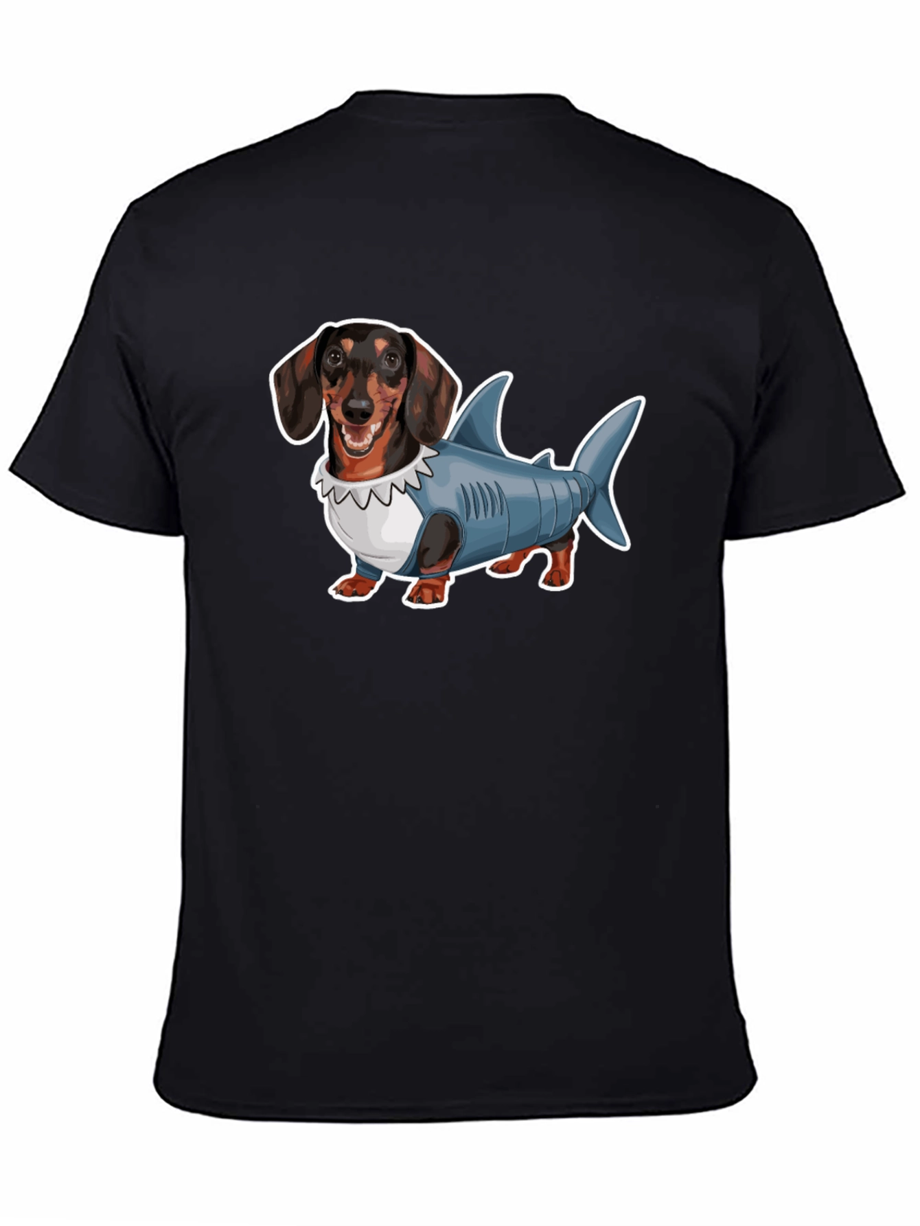 Dachshund Shark Costume Graphic Tee