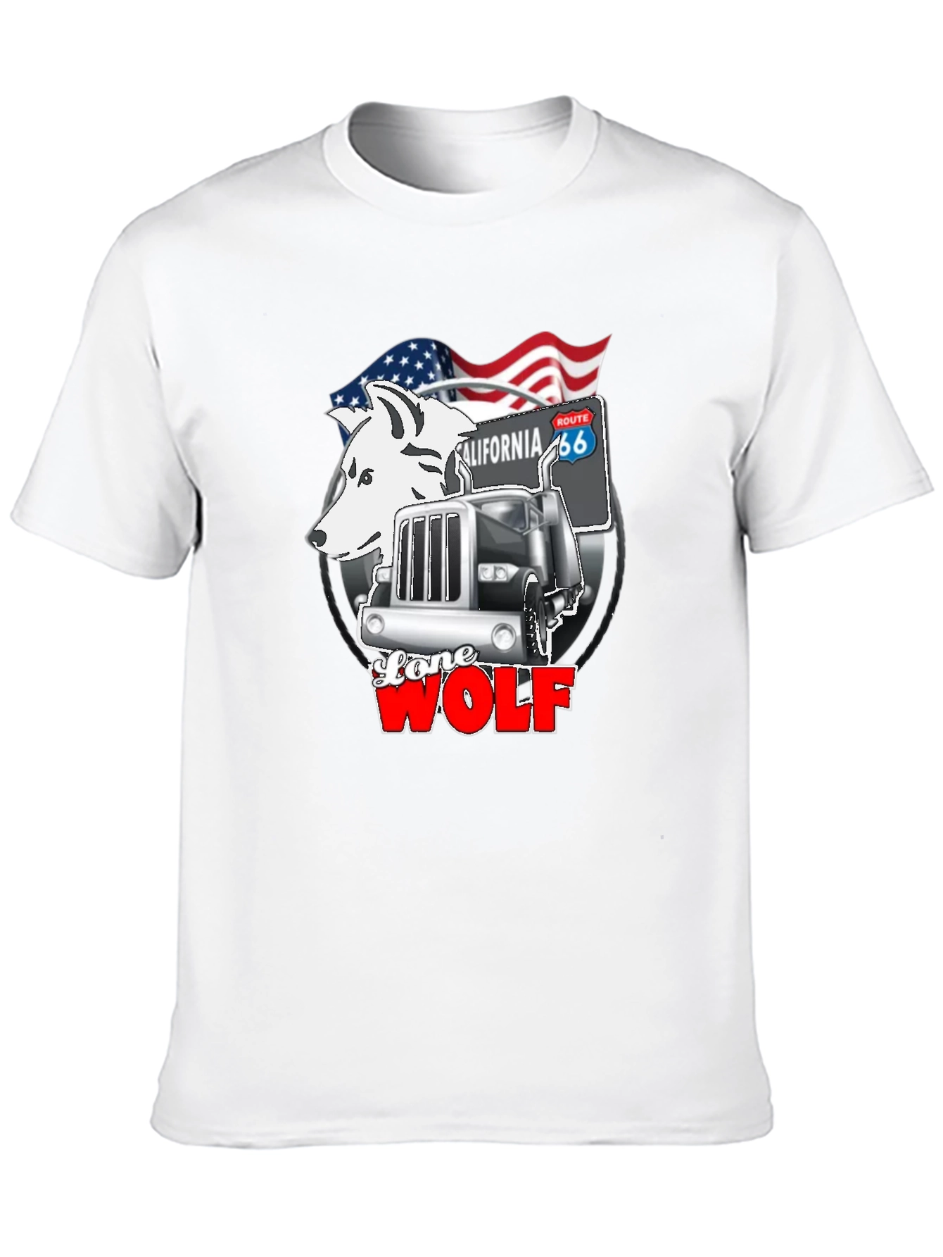 Lone Wolf Trucker Graphic Tee