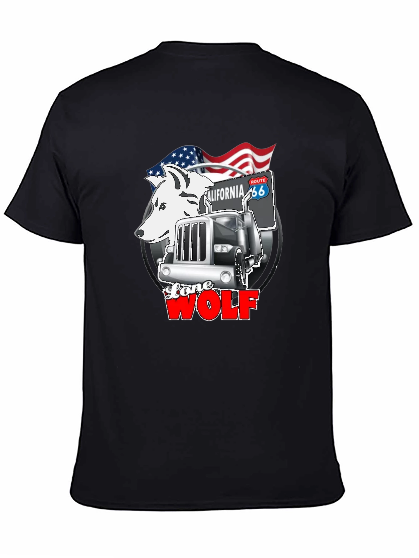 Lone Wolf Trucker Graphic Tee