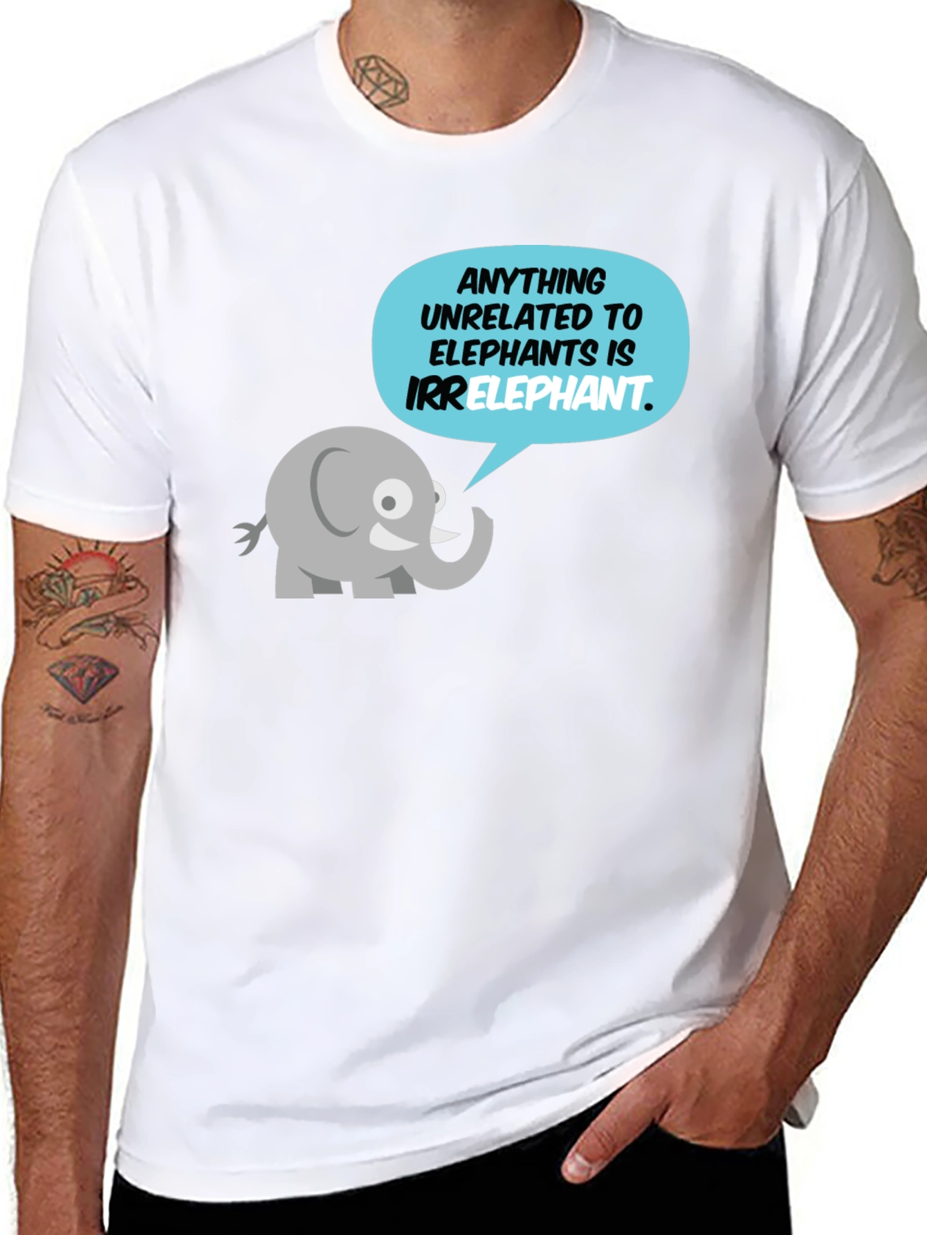 Irrelephant T-Shirt - Funny Elephant Pun Tee