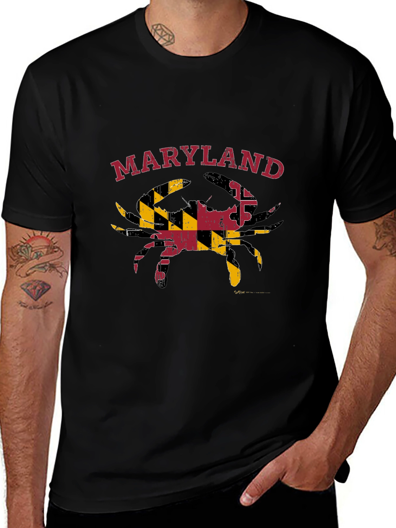 Maryland Crab Flag T-Shirt
