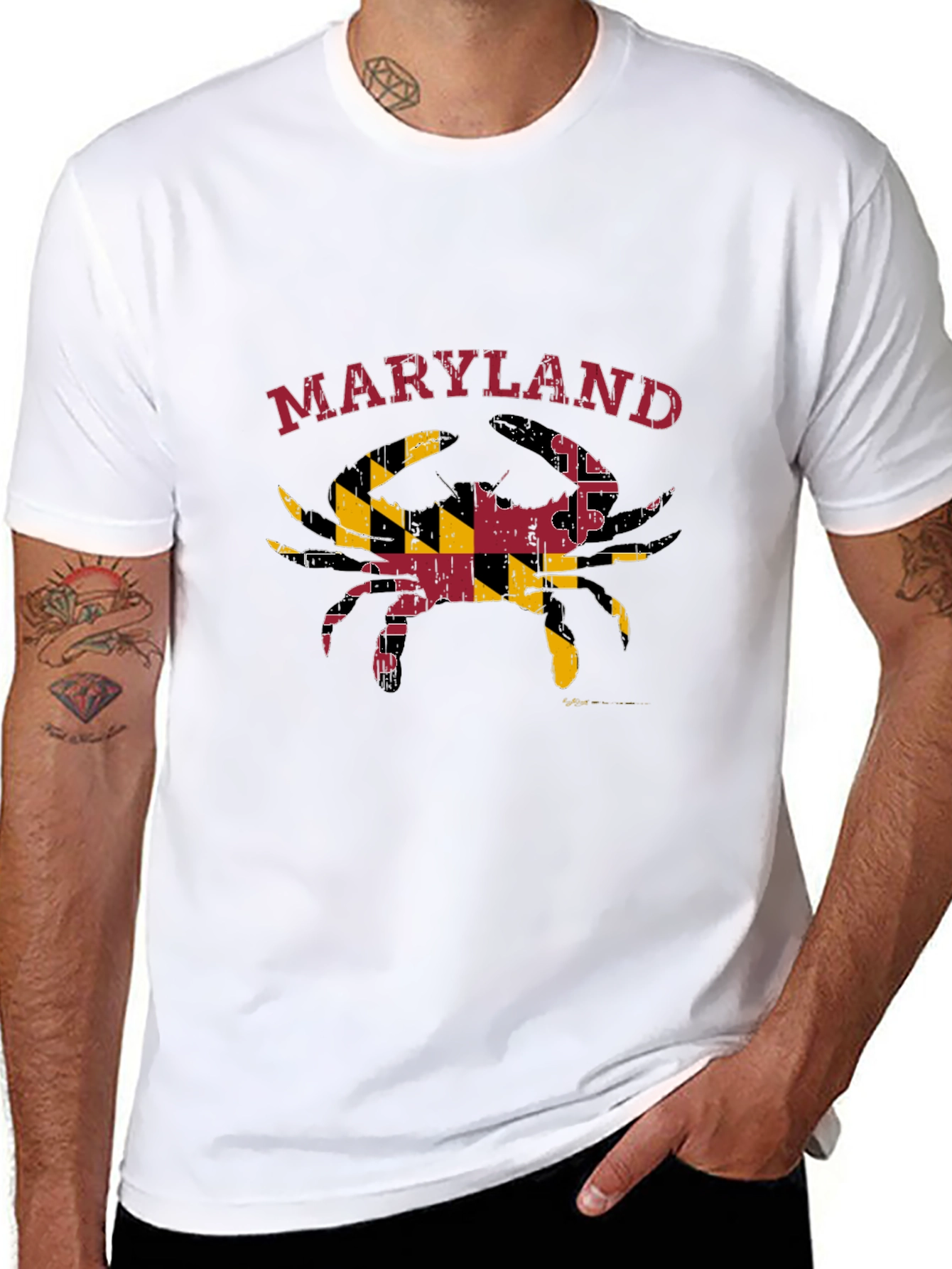 Maryland Crab Flag T-Shirt