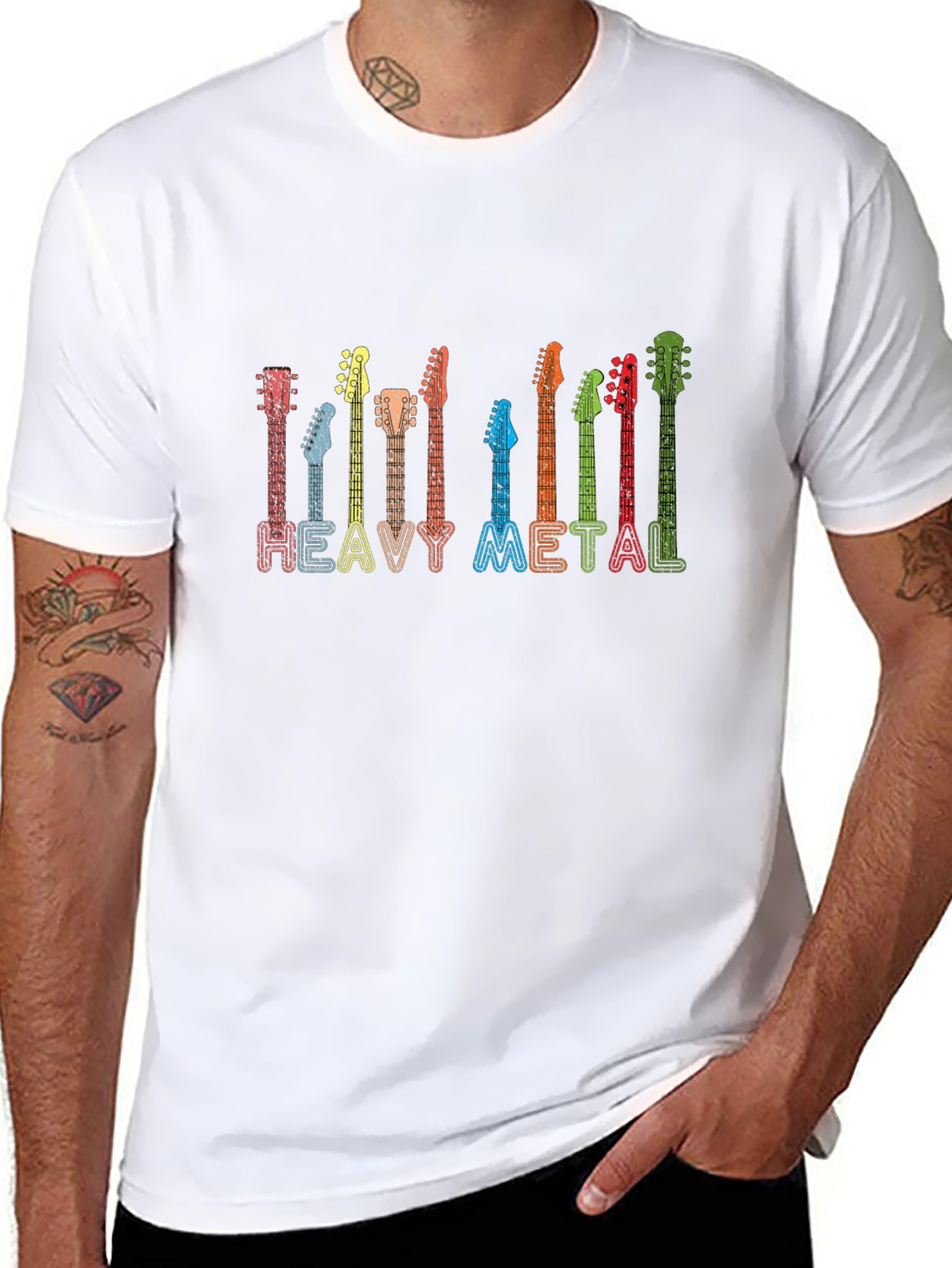 Heavy Metal Guitar T-Shirt - Rock Music Tee