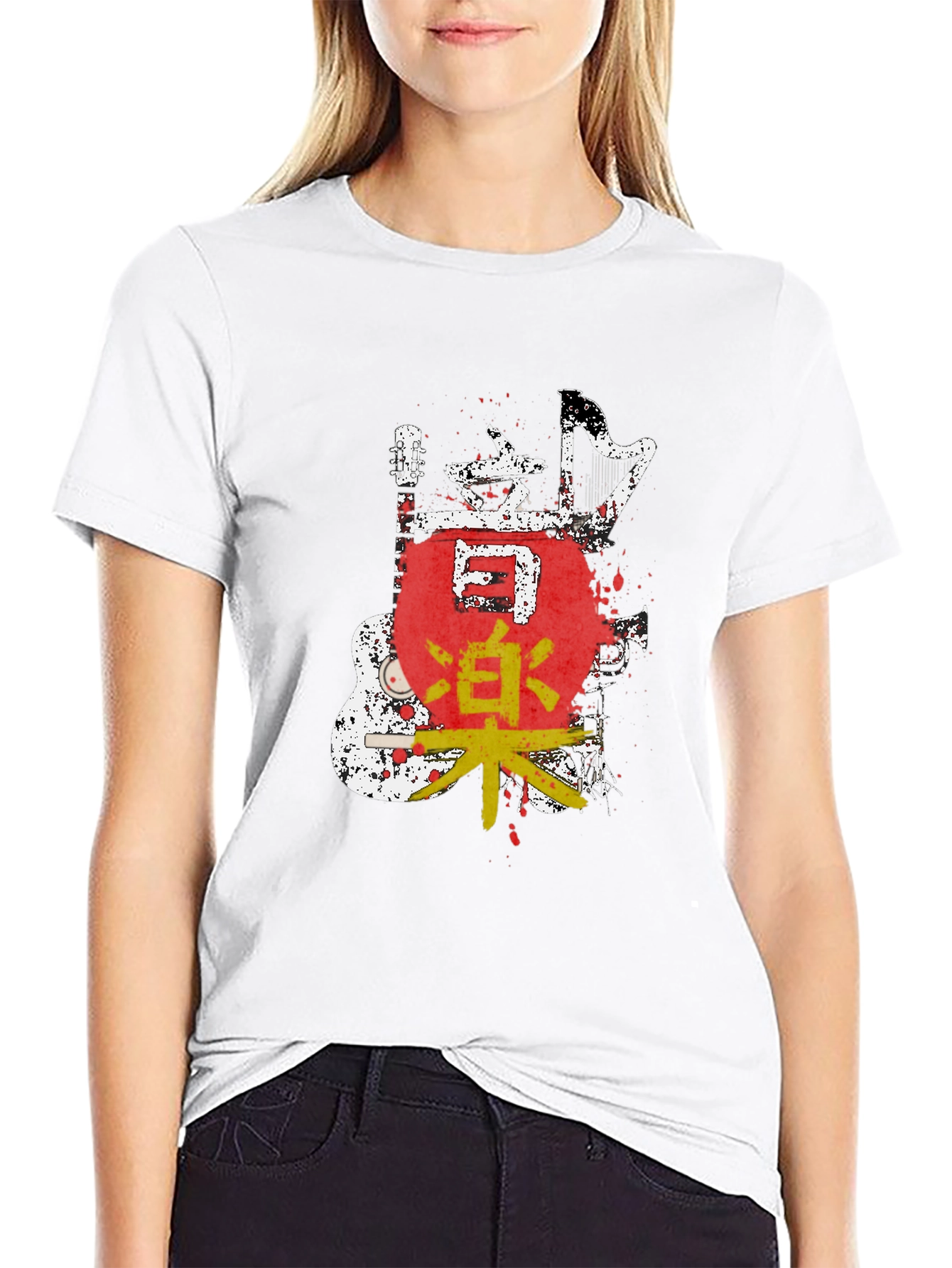 Japanese Music Art T-Shirt - Unique Graphic Tee