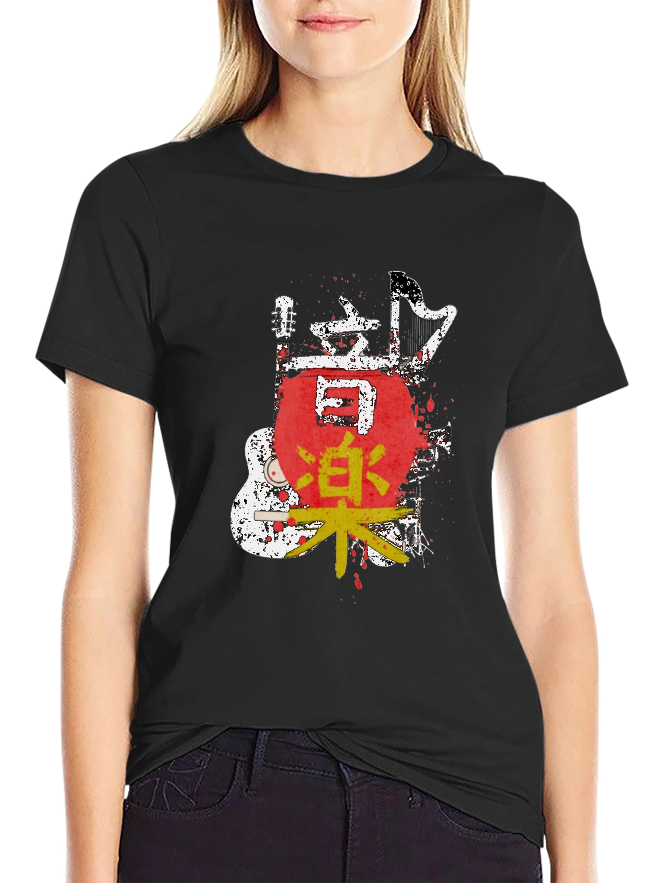 Japanese Music Art T-Shirt - Unique Graphic Tee