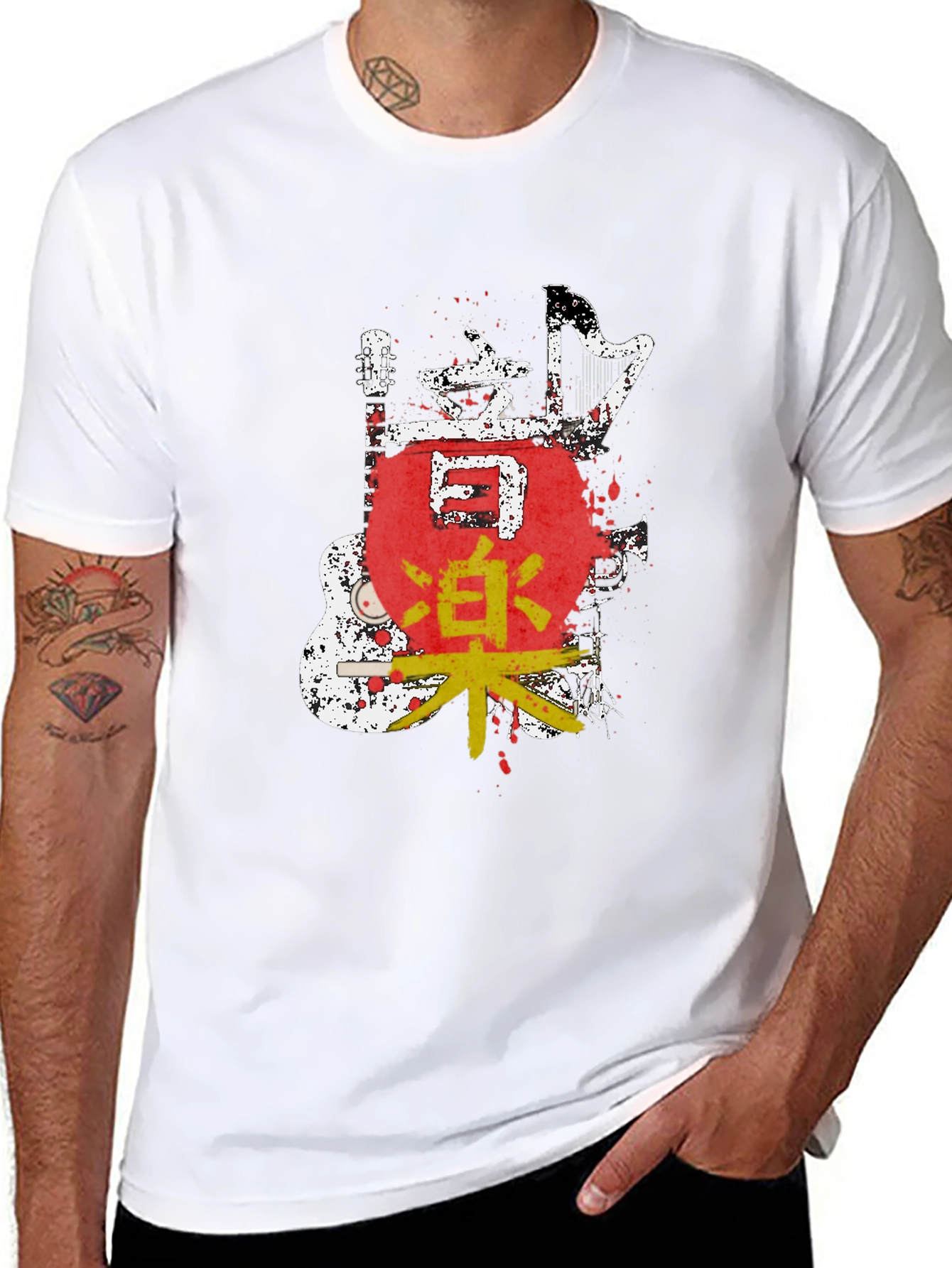 Japanese Music Art T-Shirt - Unique Graphic Tee