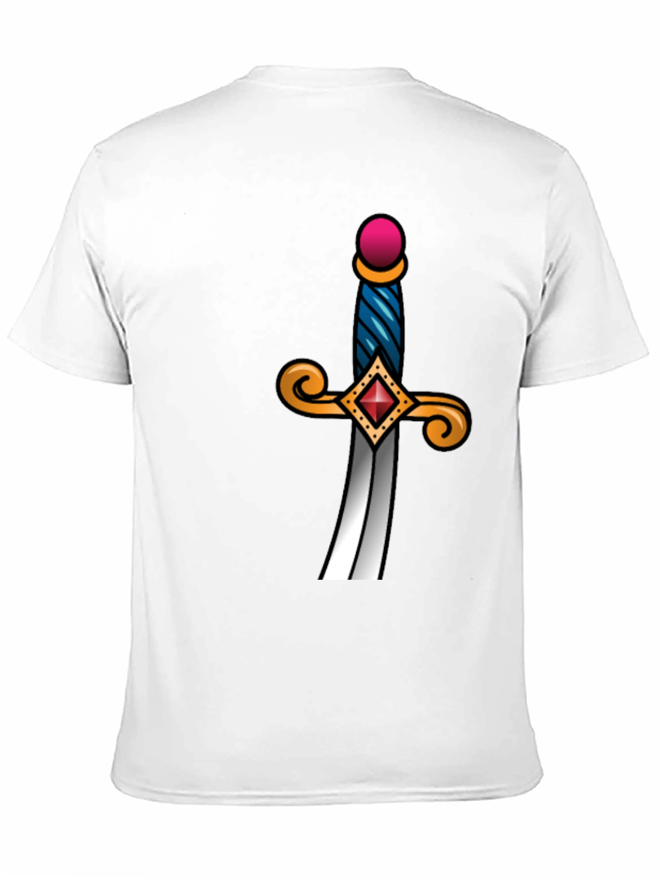 Sword Graphic Tee - Black Cotton Blend