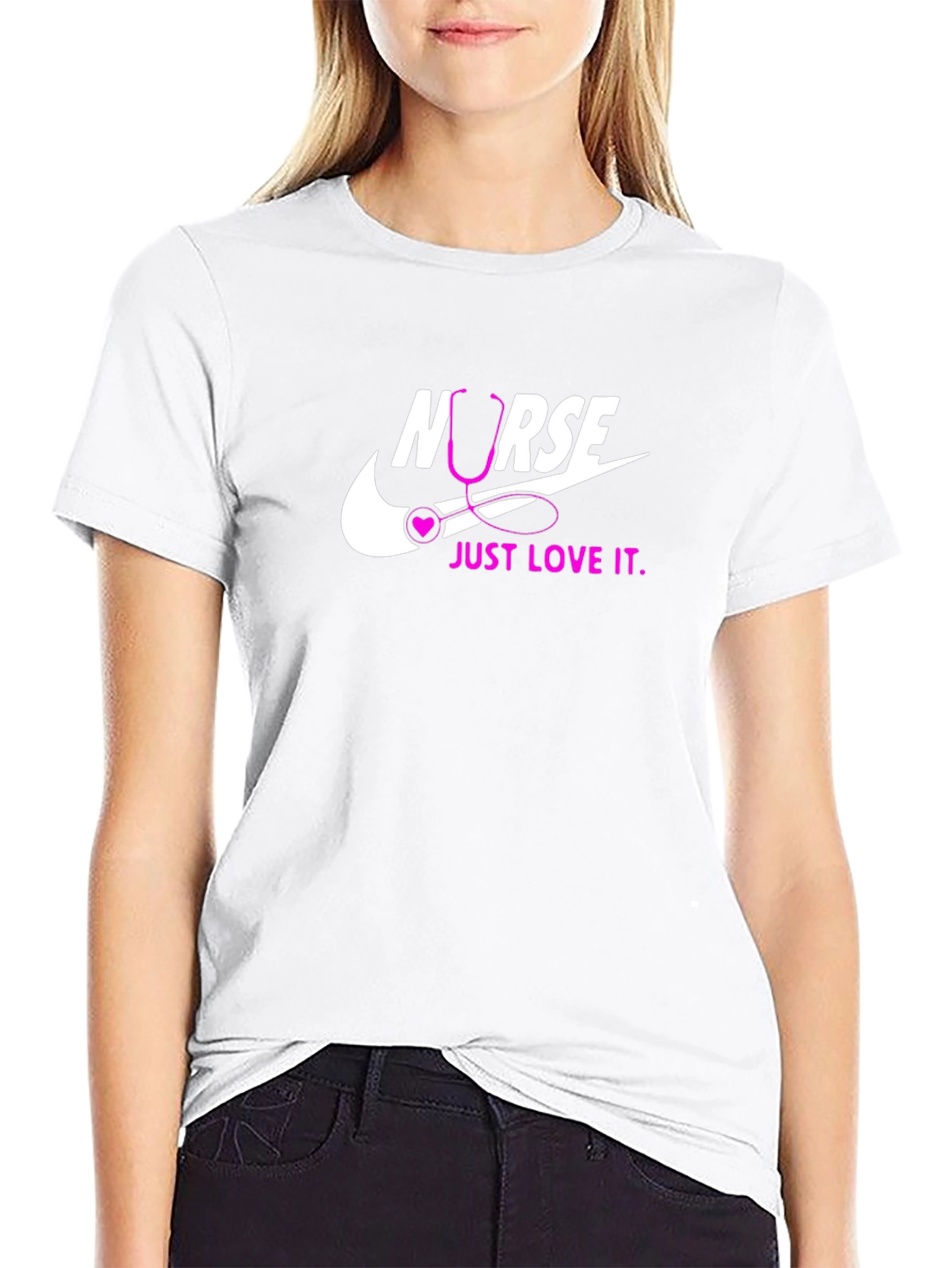 Nurse Just Love It T-Shirt - Black