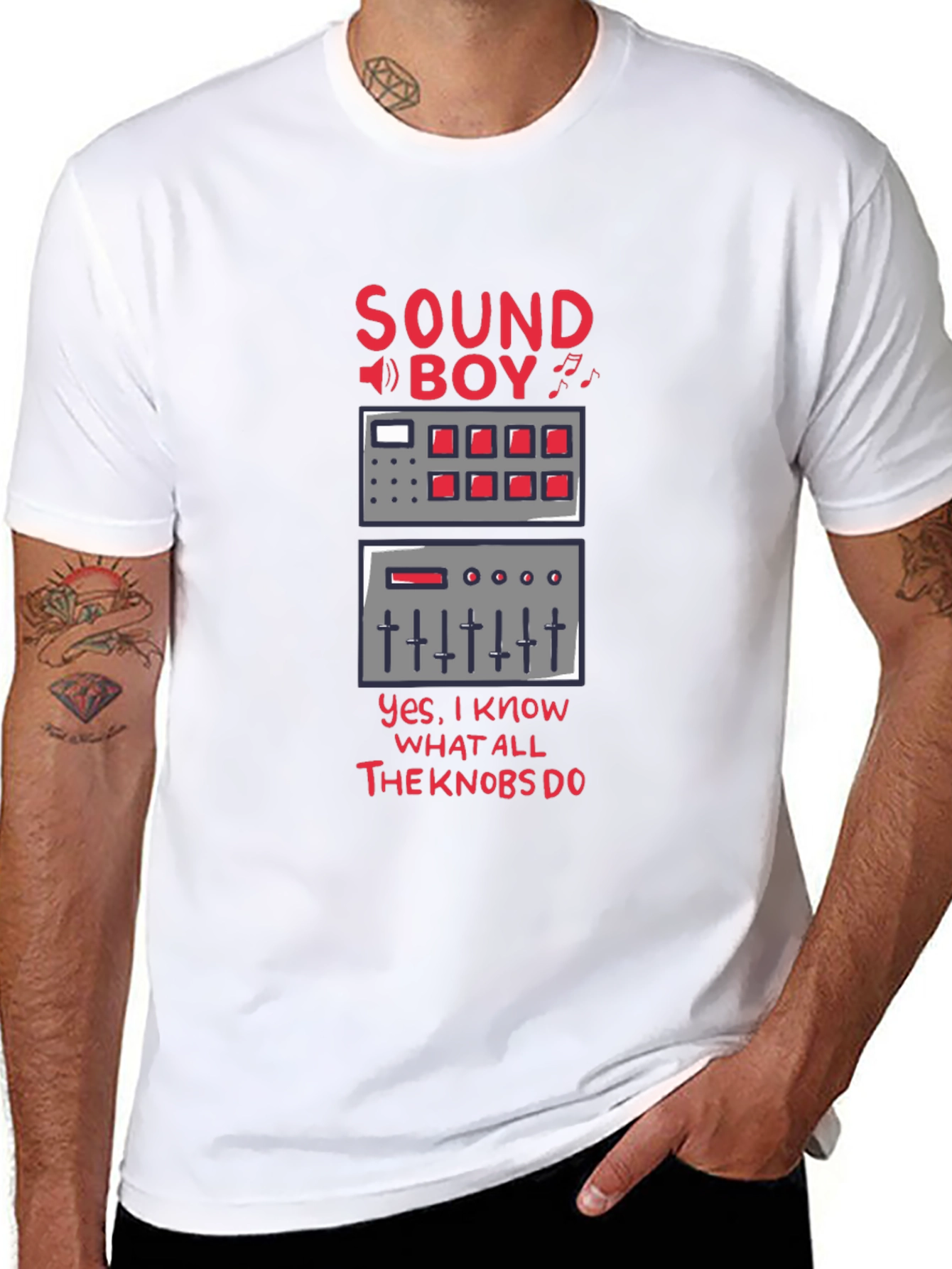 Sound Boy Know-It-All Black T-Shirt