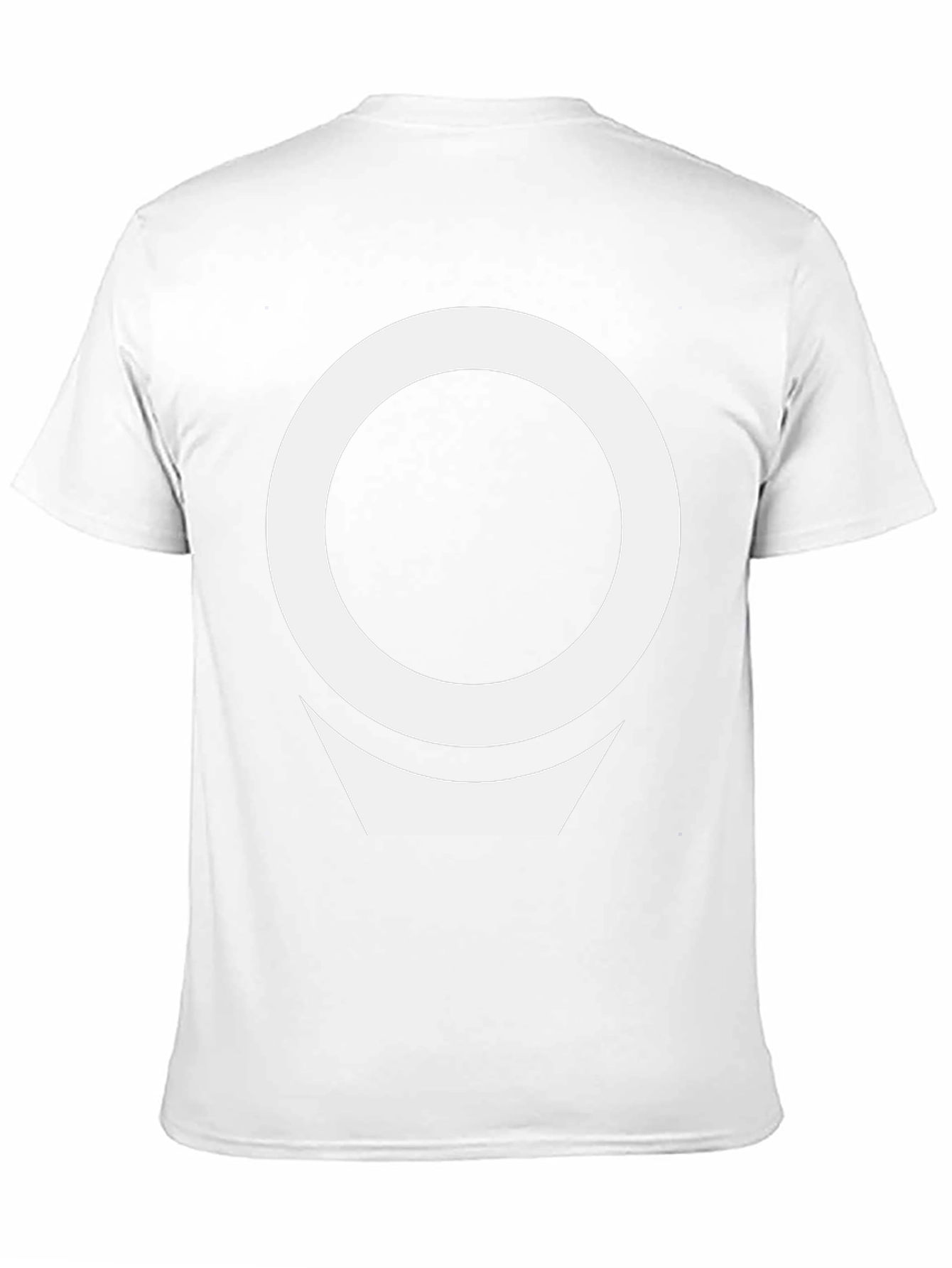 Geometric White Logo Black T-Shirt