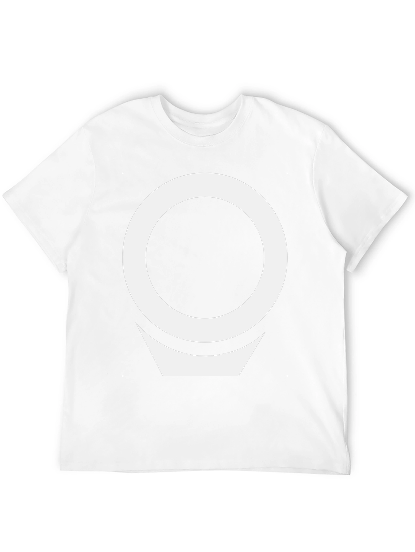 Geometric White Logo Black T-Shirt