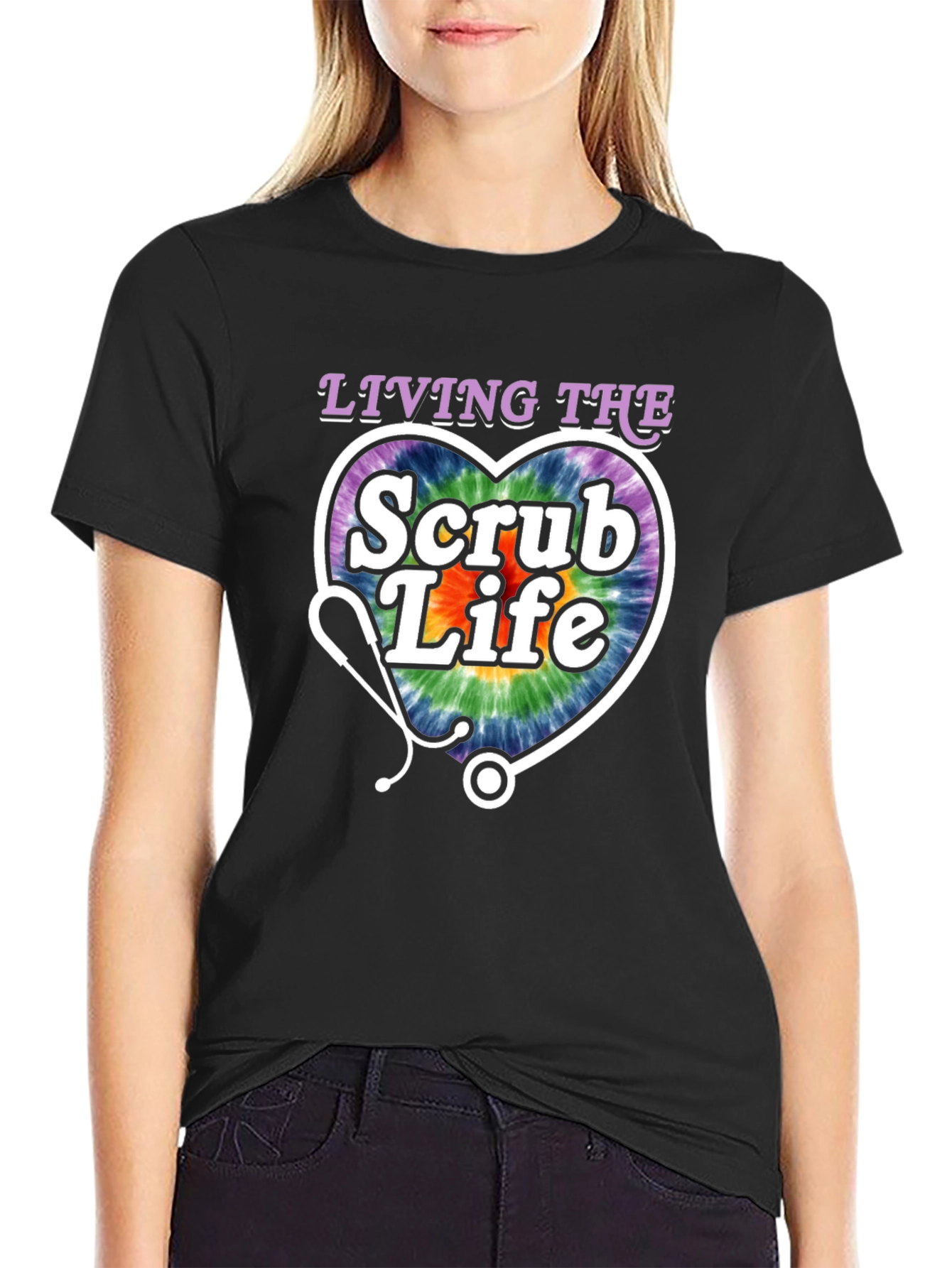 Living the Scrub Life Graphic T-Shirt